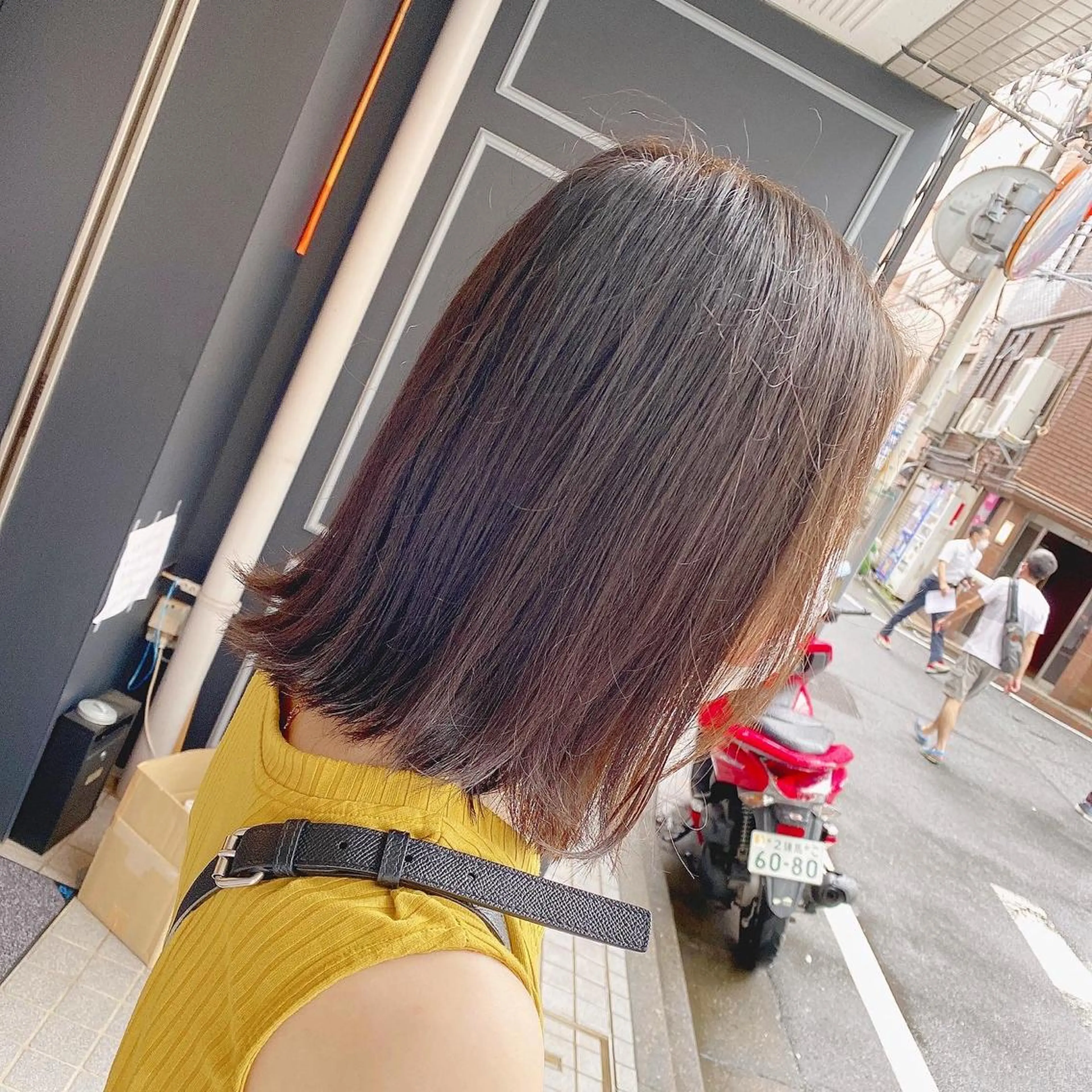ミディアム 髪質改善 外ハネヘア トリートメント 酸熱トリートメント 髪質改善特化 安東駿介のヘアスタイル