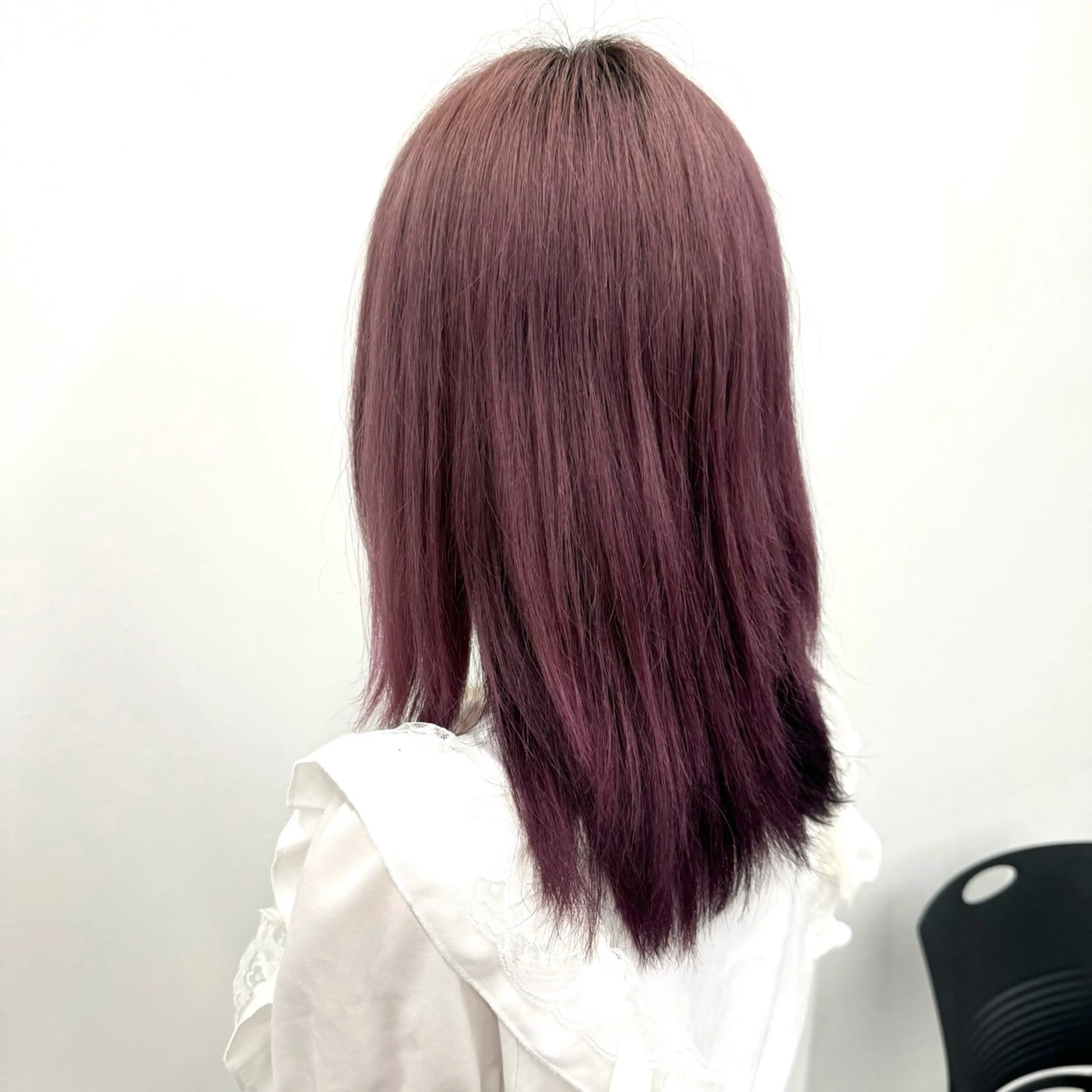 セミロング カラー ヘアアレンジ デザインカラー ラベンダーカラー ピンクカラー ヘアカラー 🥀レイヤー×ハイト ーントレンドヘア🥀のヘアスタイル