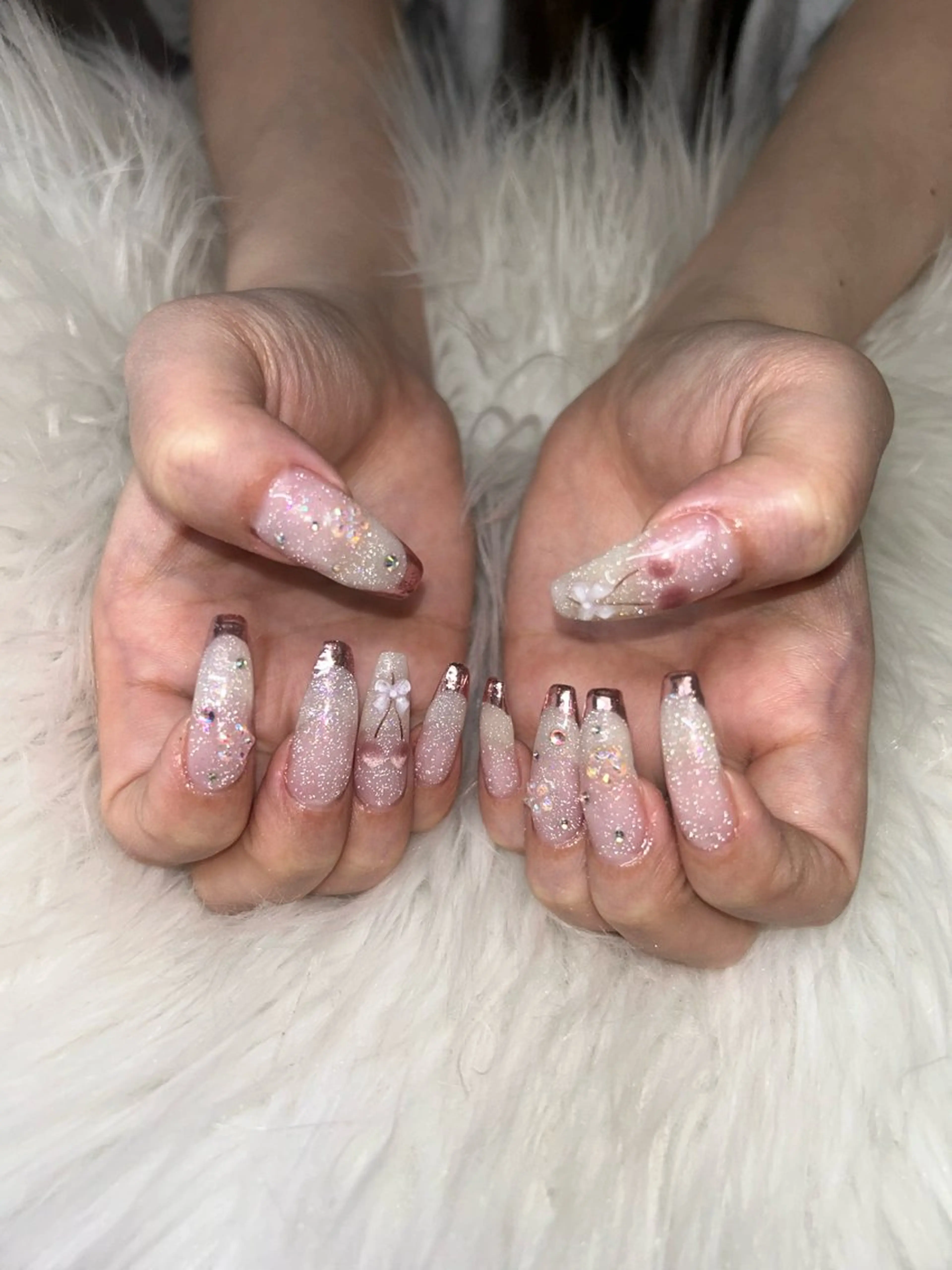 ロング ハンドネイル nail salon chai Asakaのネイルデザイン