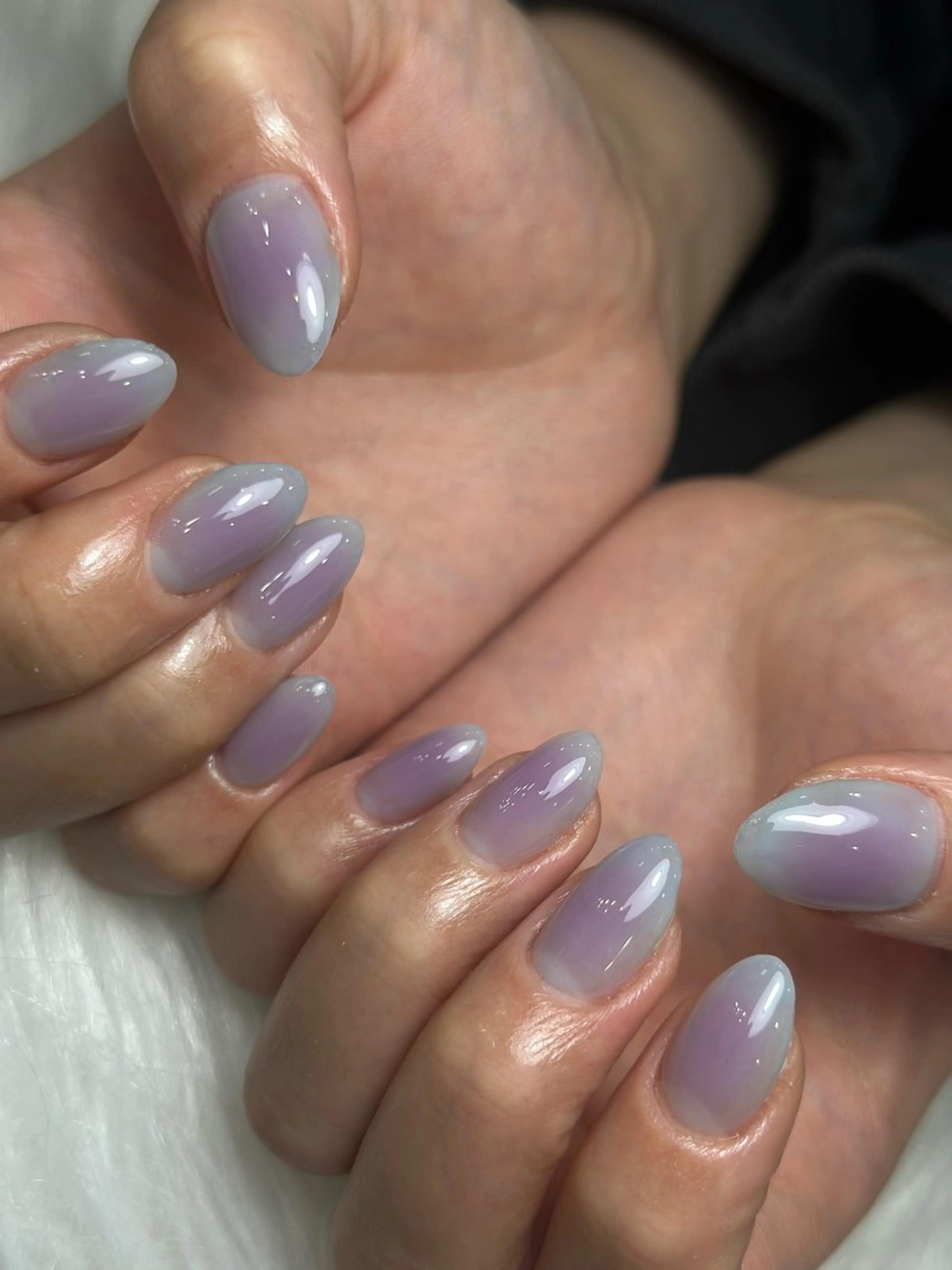 ネイル フレンチネイル グラデーション 韓国ネイル マグネットネイル シンプルネイル CoMo Nail Studio所属・CoMo Nailのネイルデザイン