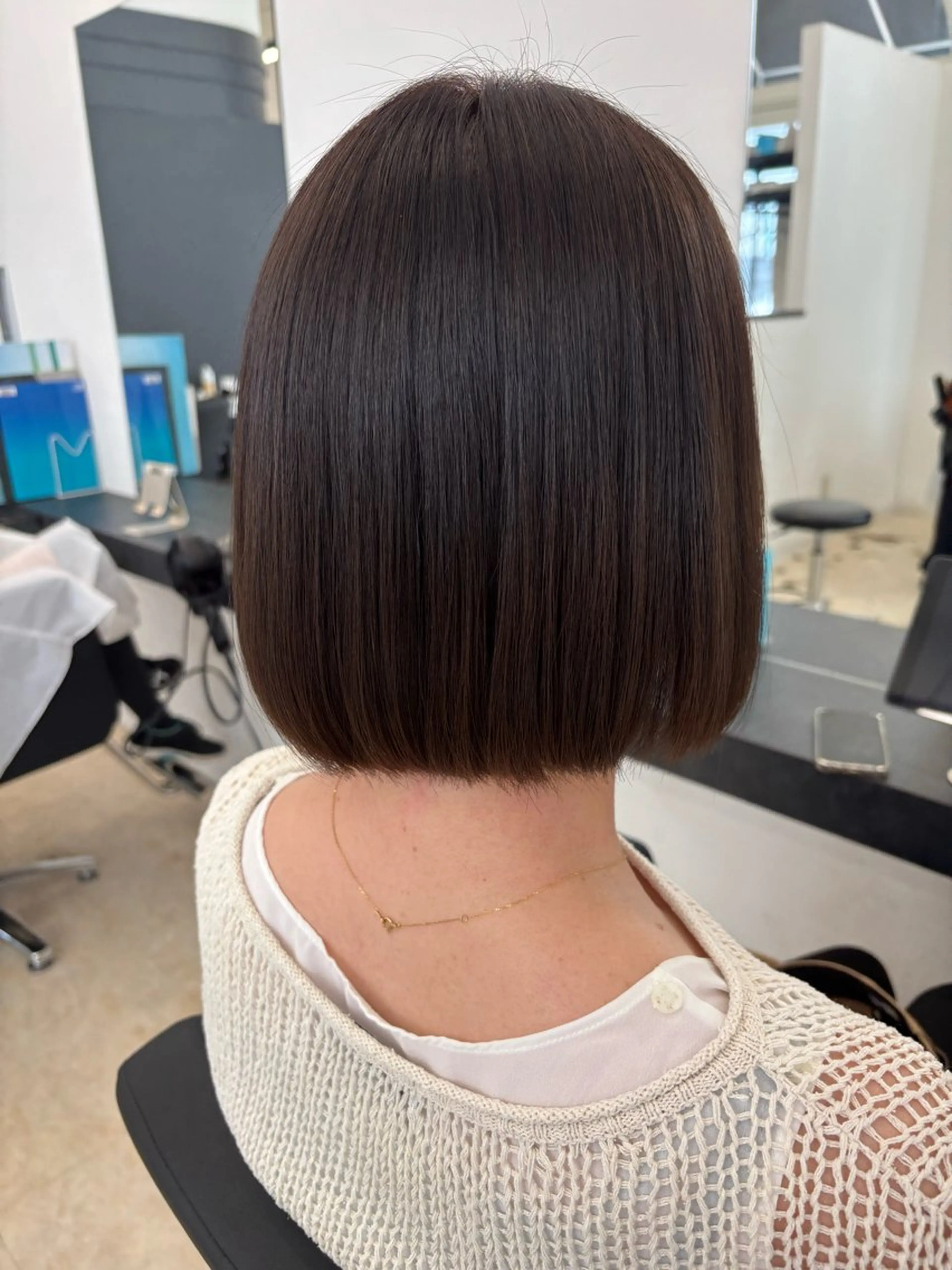 ショート カット 縮毛矯正 トリートメント 🎀レディース特化 山下 京華🎀のヘアスタイル