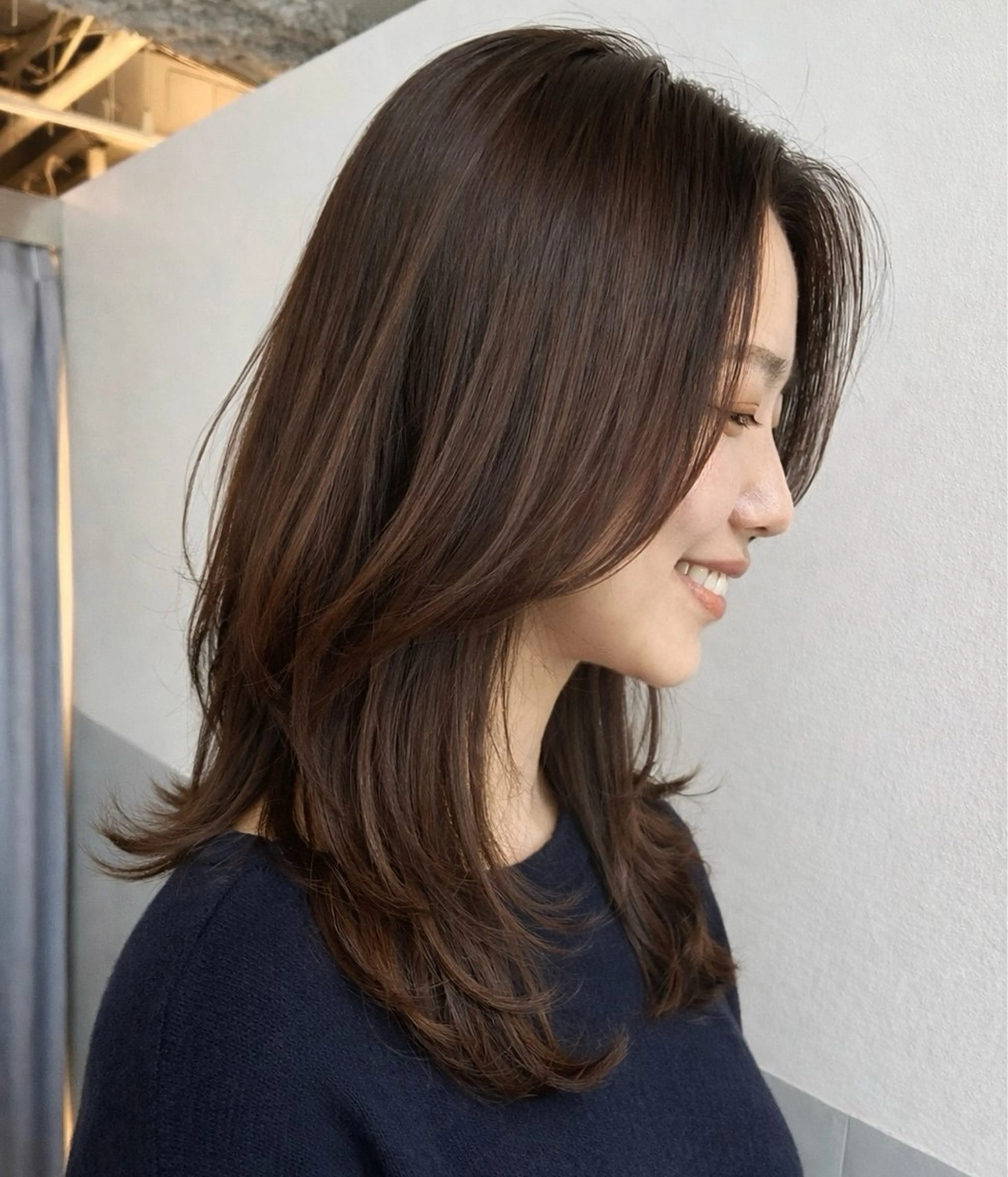 ロング カラー ヘアアレンジ ロングレイヤー レイヤーカット ロング カット ヘアカラー トリートメント ヘッドスパ 小林 佳祐のヘアスタイル