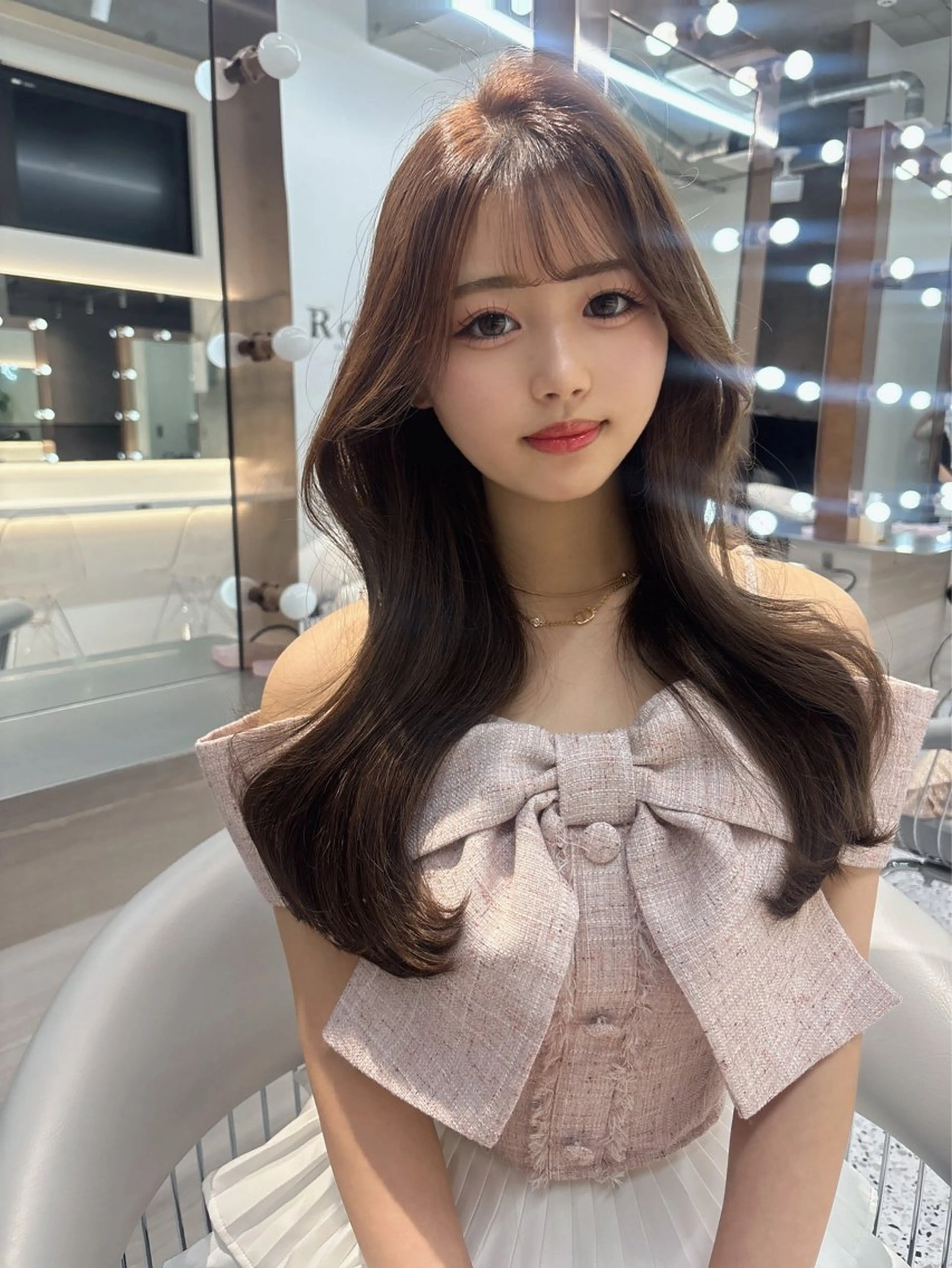 ロング yui🎀ブリーチ なしベージュ／博多のヘアスタイル