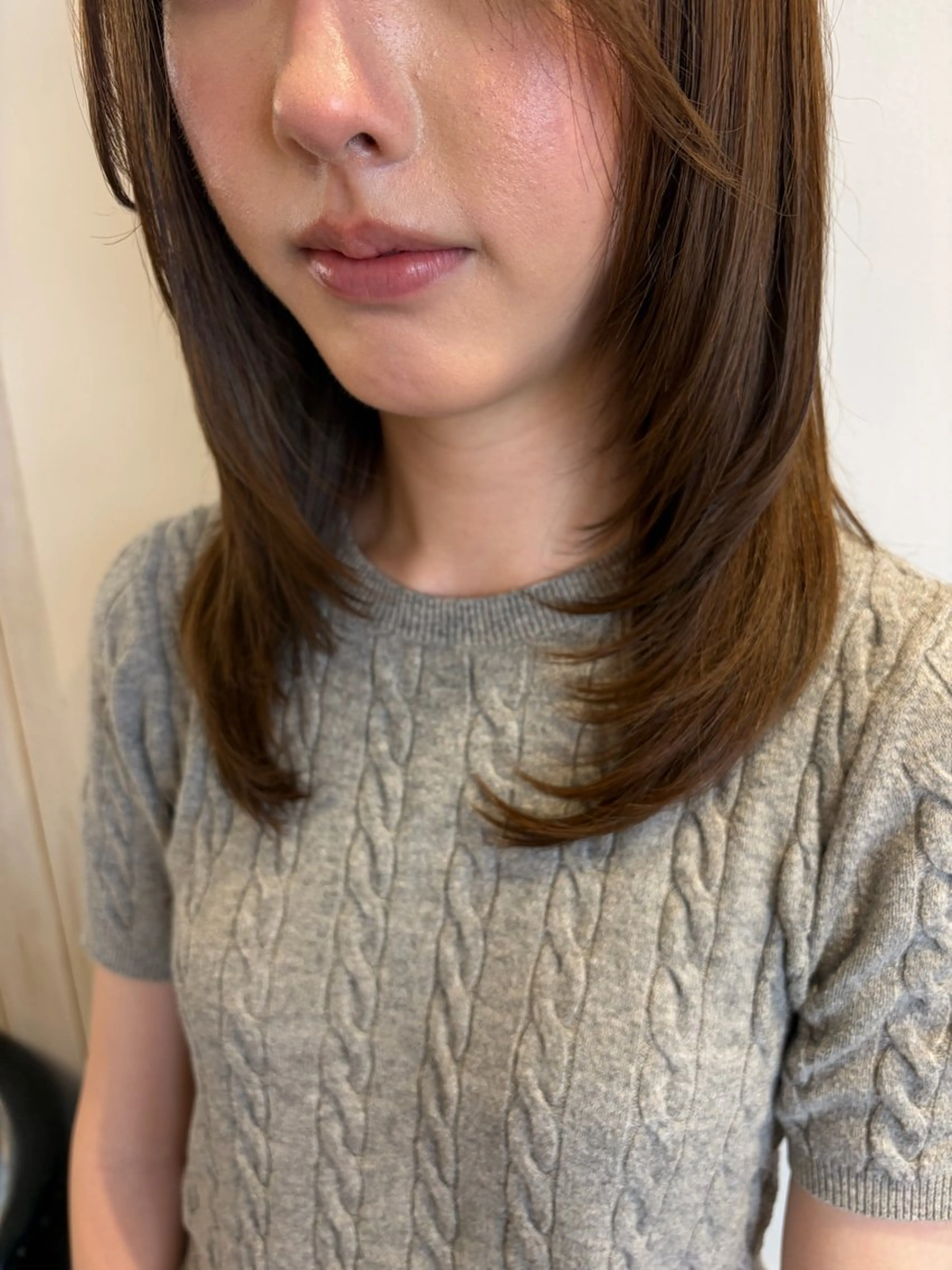 ミディアム カラー ヘアカラー トリートメント ボブ🍊暖色カラー 浅草【Bob美容師】のヘアスタイル