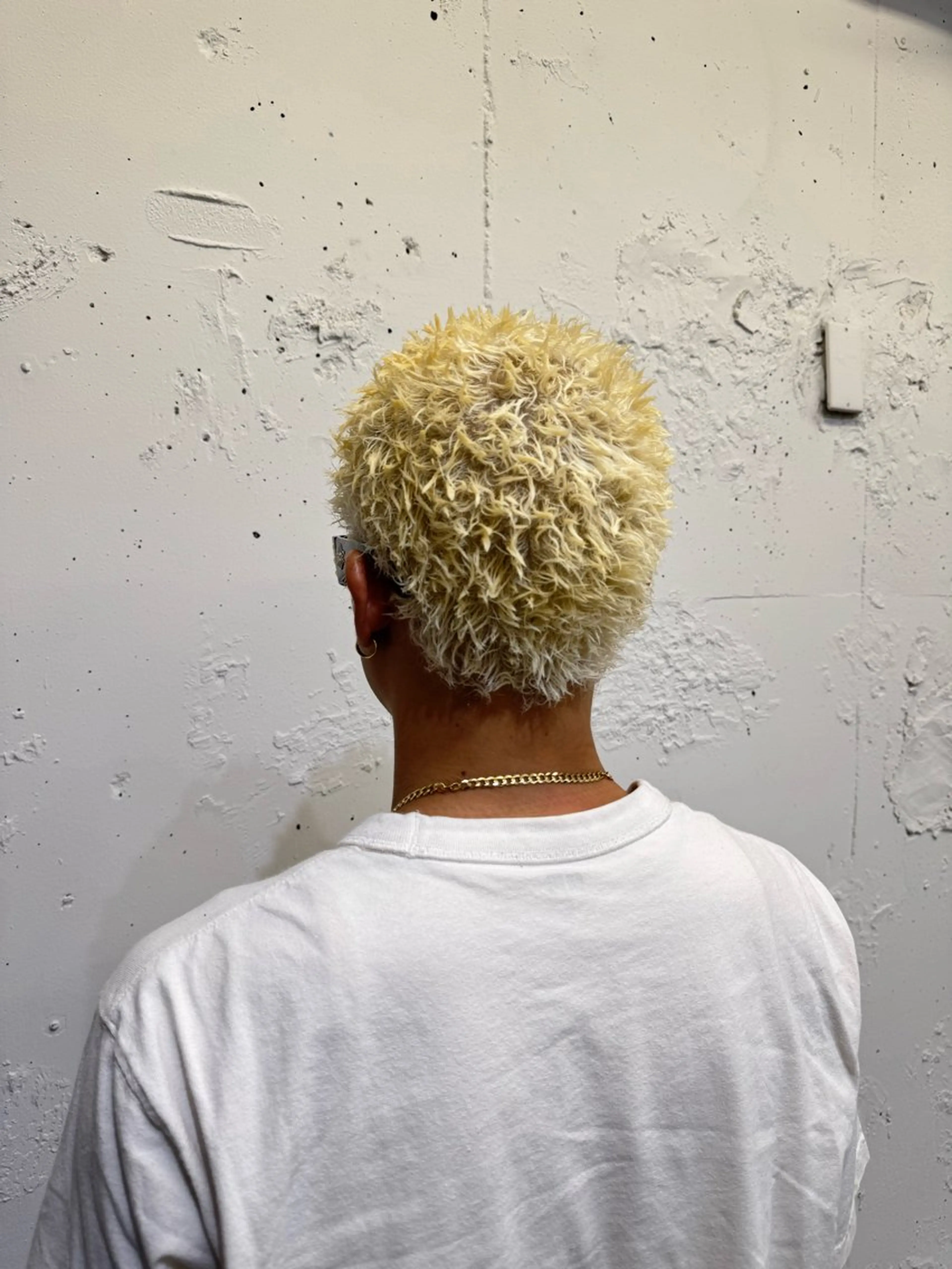 ショート カラー パーマ メンズ ダウンパーマ フェードカット メンズハイライト メンズパーマ メンズショート カット ヘアカラー パーマ 💈メンズ特化💈 TASUKUのヘアスタイル