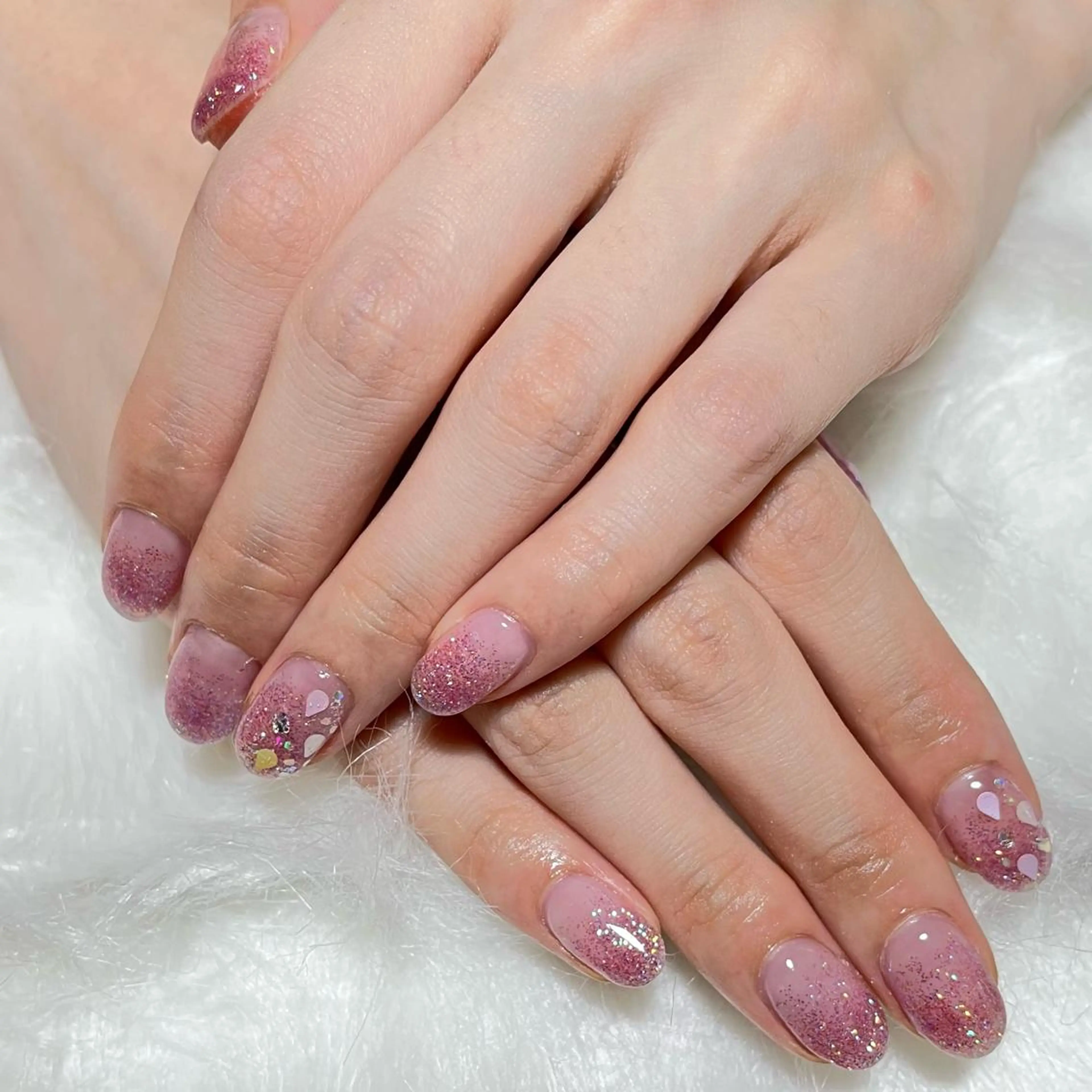 ネイル アートネイル シンプルネイル 堤 花のネイルデザイン