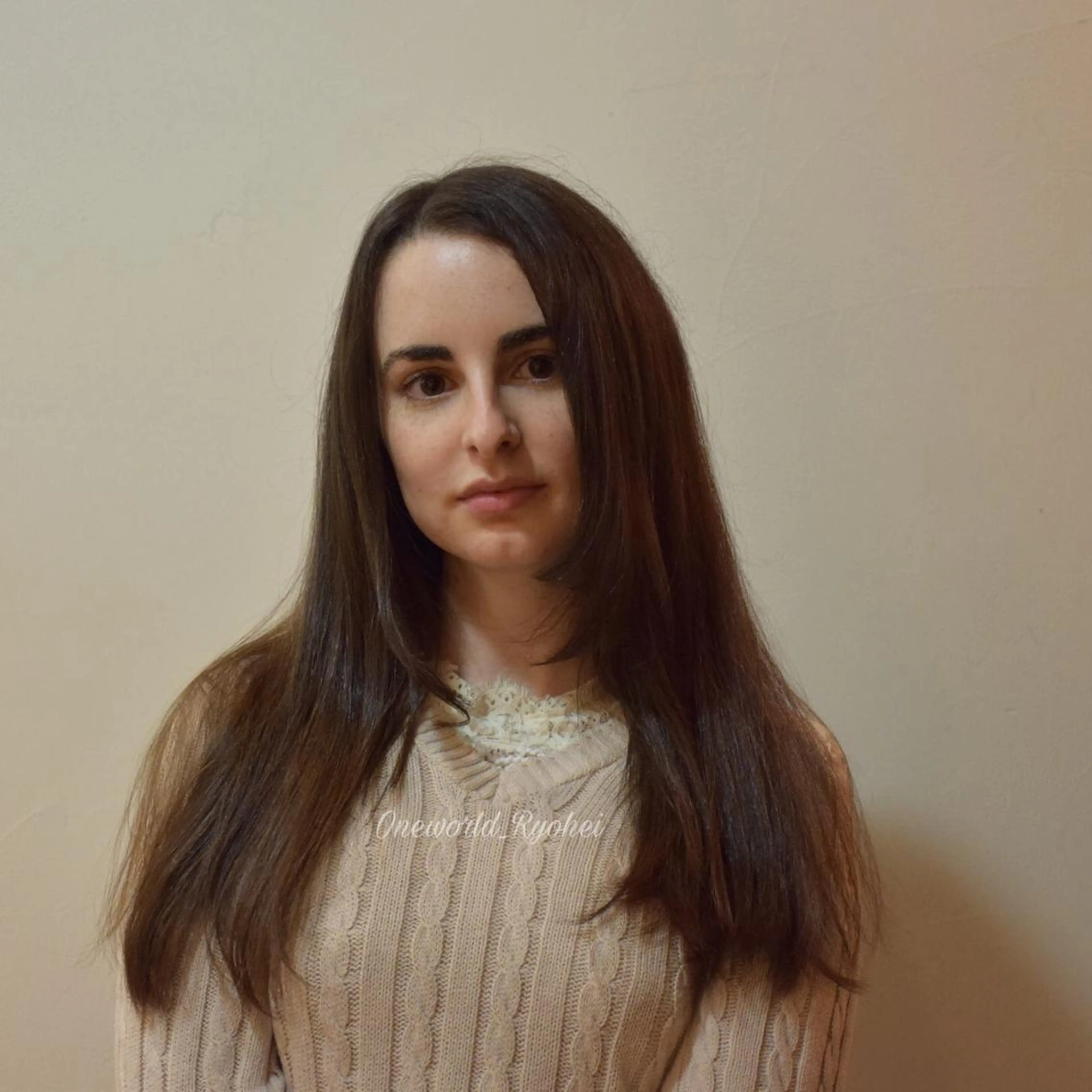 カット、ブリーチなしのカラーの写真