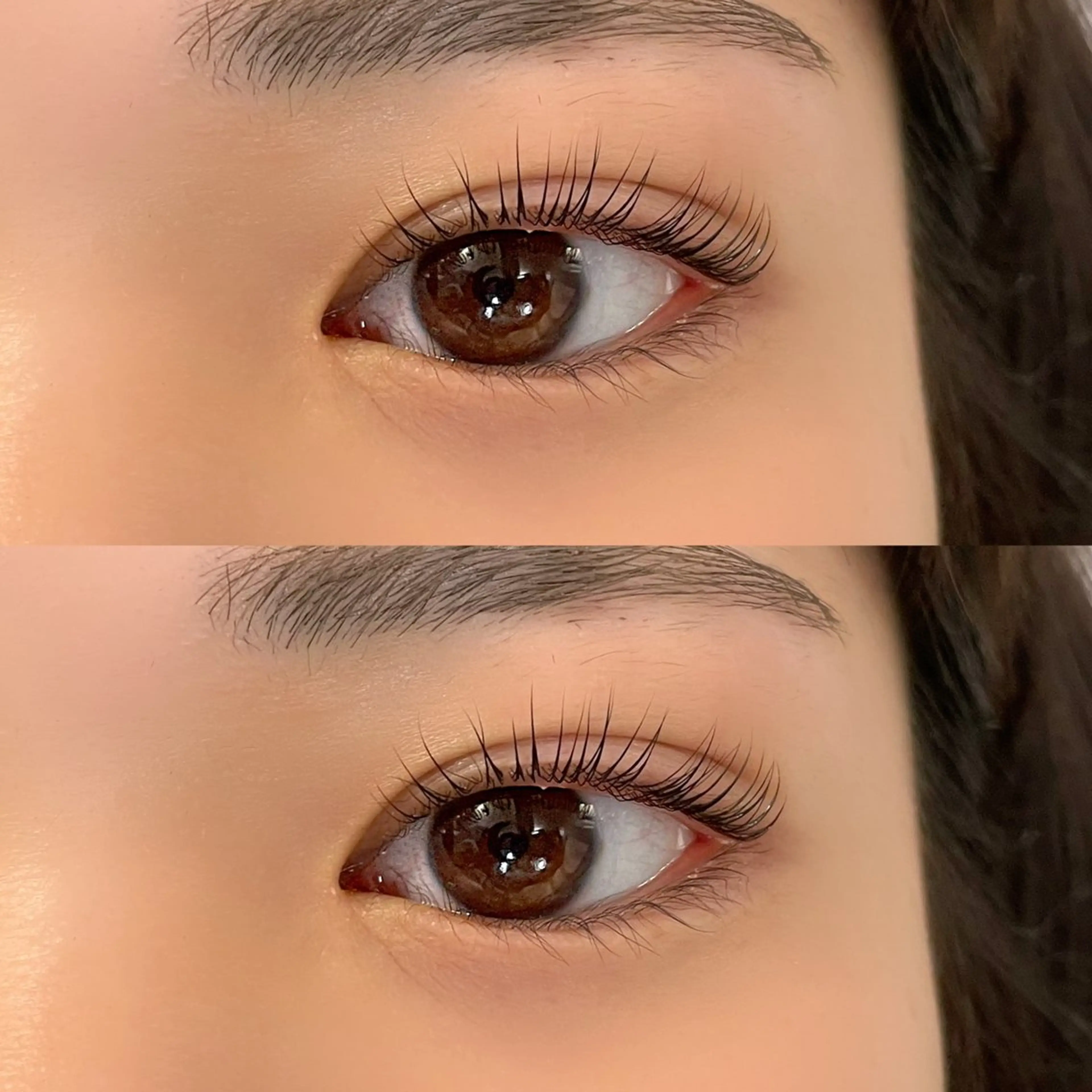 ▫️眉毛WAX(間引き込)＋パリジェンヌラッシュリフト🫧の写真