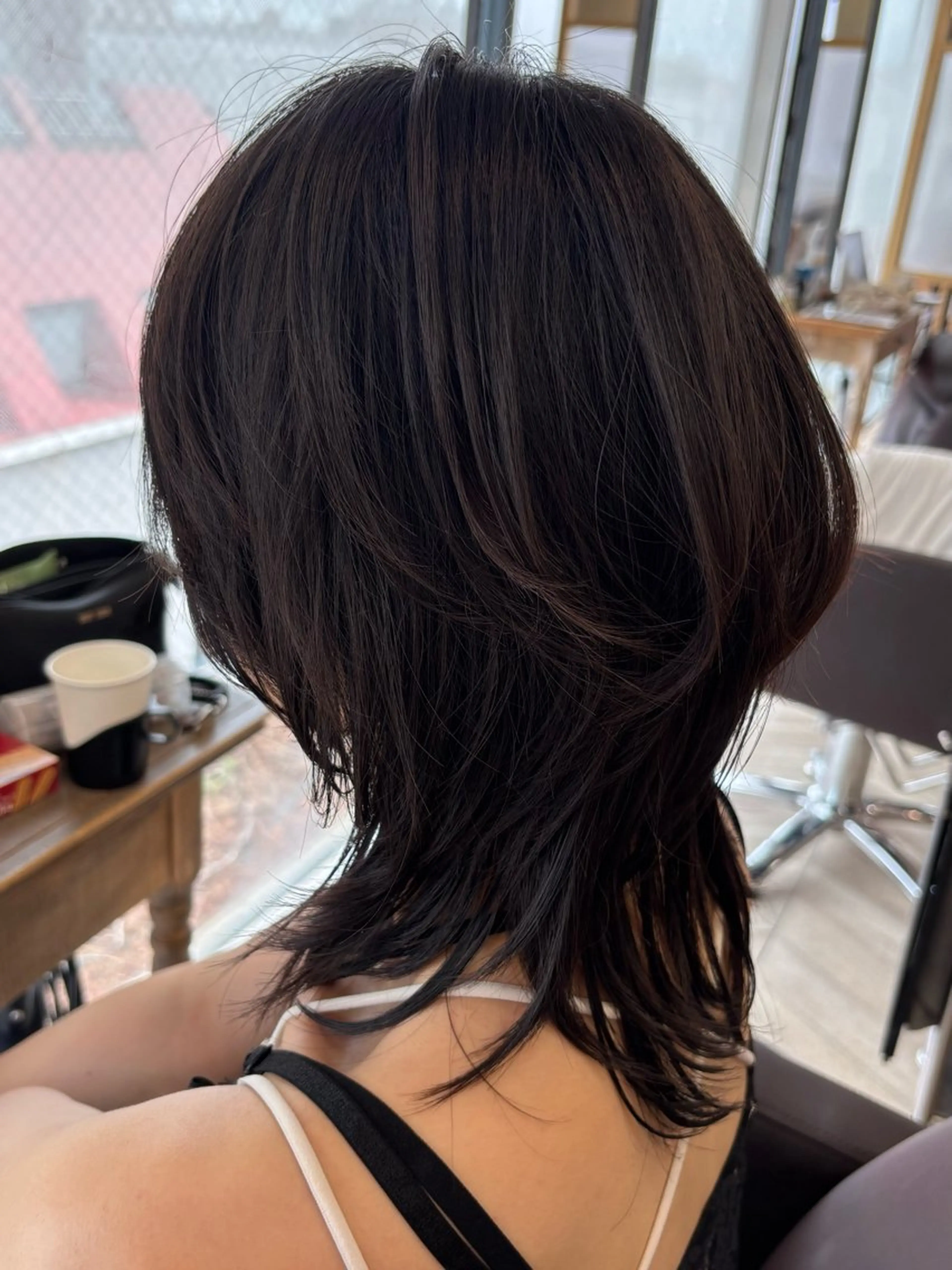 ロング ハッシュカット レイヤーカット 優李 ゆうり‪のヘアスタイル