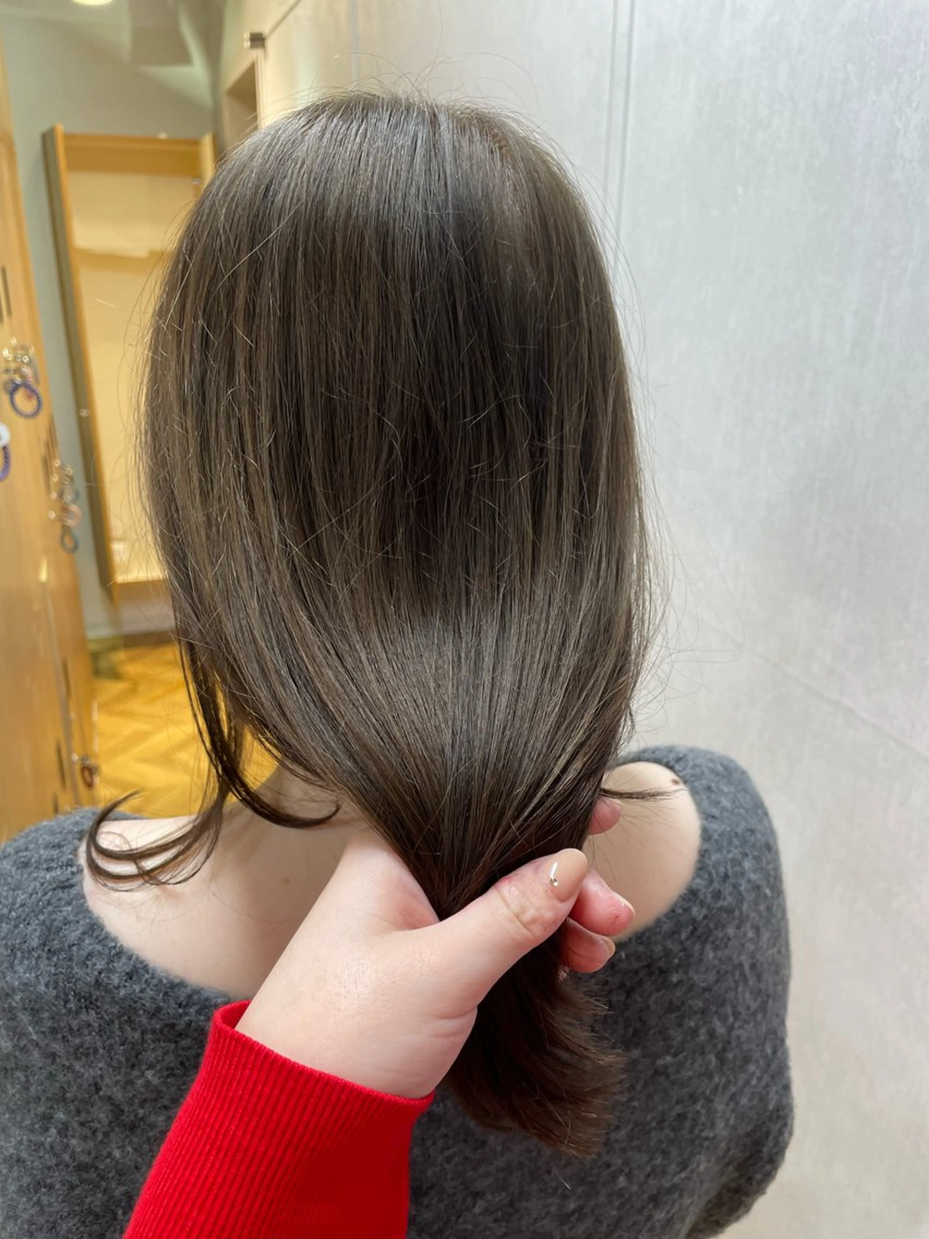 ロング カラー パーマ カット ヘアカラー 縮毛矯正 トリートメント ヘッドスパ ヘアセット 髪質改善/縮毛矯正/ 透明感🩵NANAのヘアスタイル