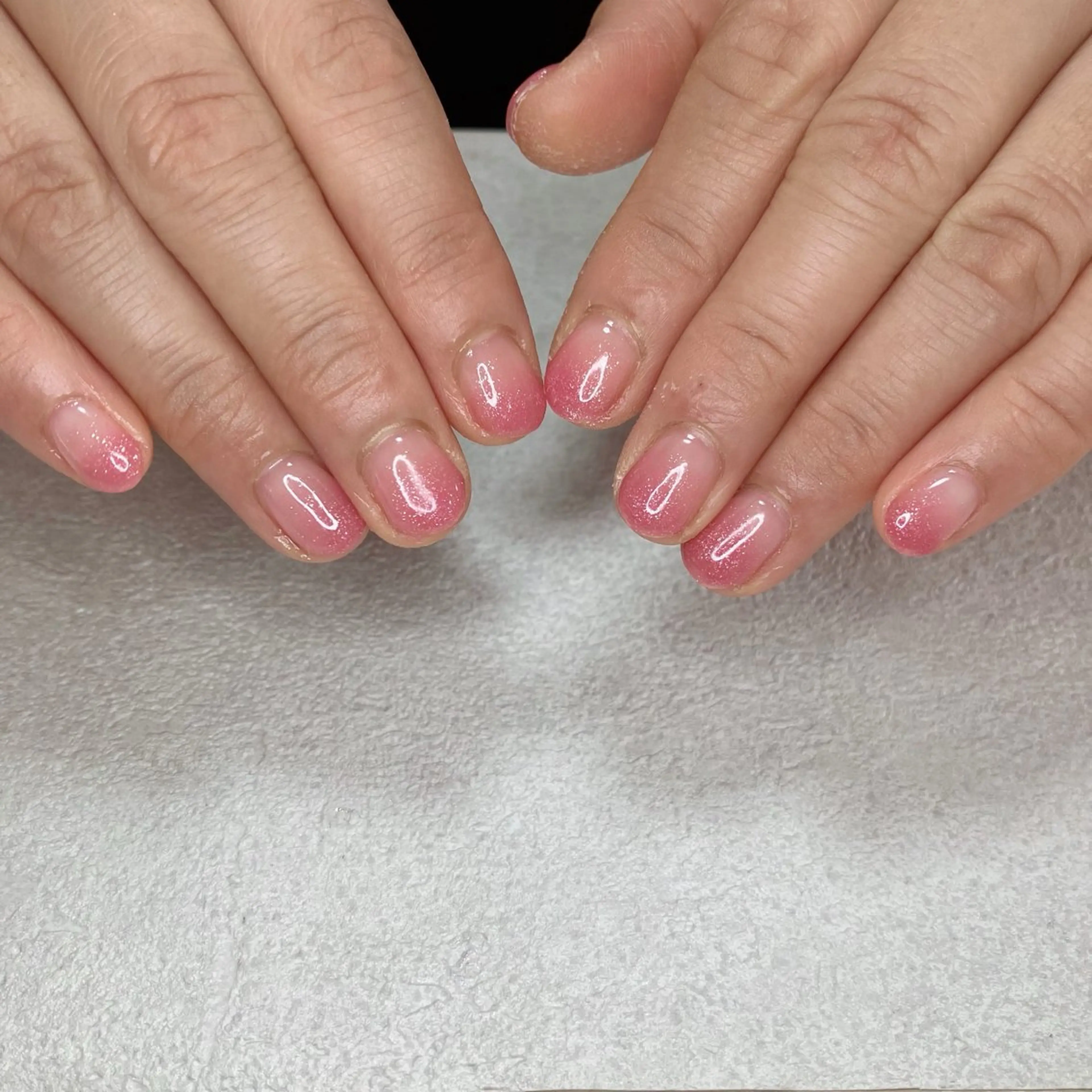 ネイル グラデーション ショートネイル EMUR水口店 nail  Akiのネイルデザイン