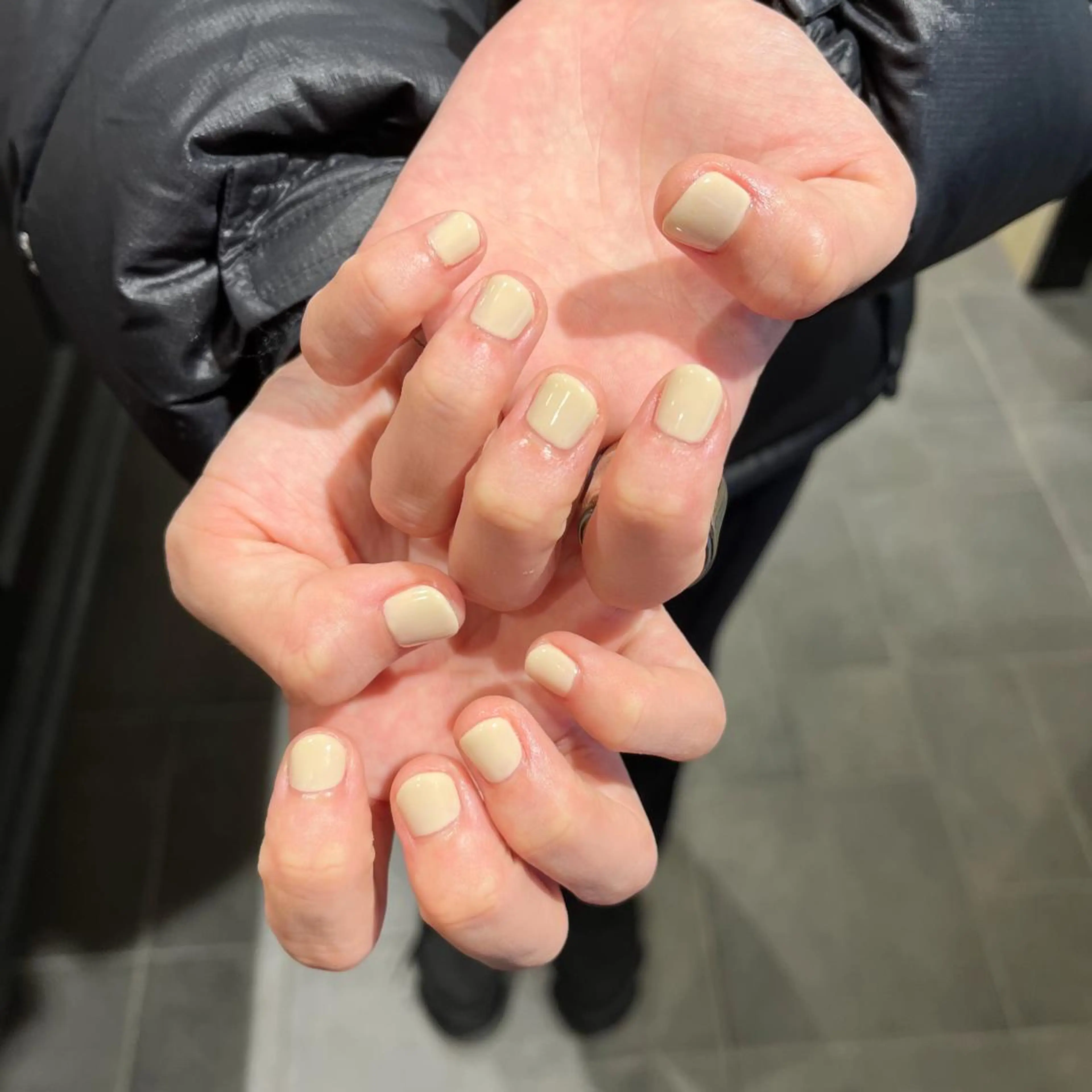 ネイル ジェルネイル ワンカラーネイル パラジェル ハンドネイル 鈴木 里奈のネイルデザイン