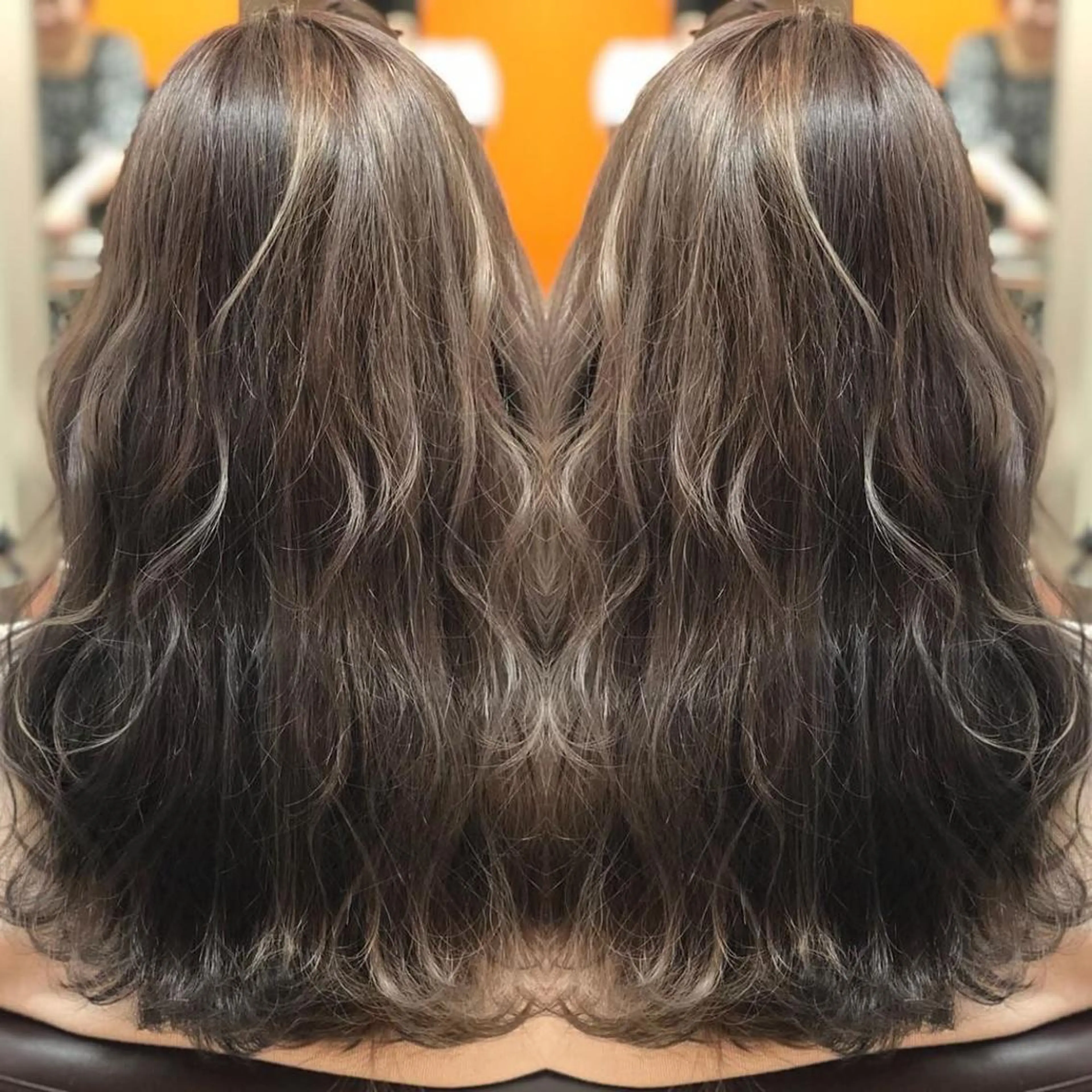 カラー ハイライトカラー ☺︎ RIHOのヘアスタイル