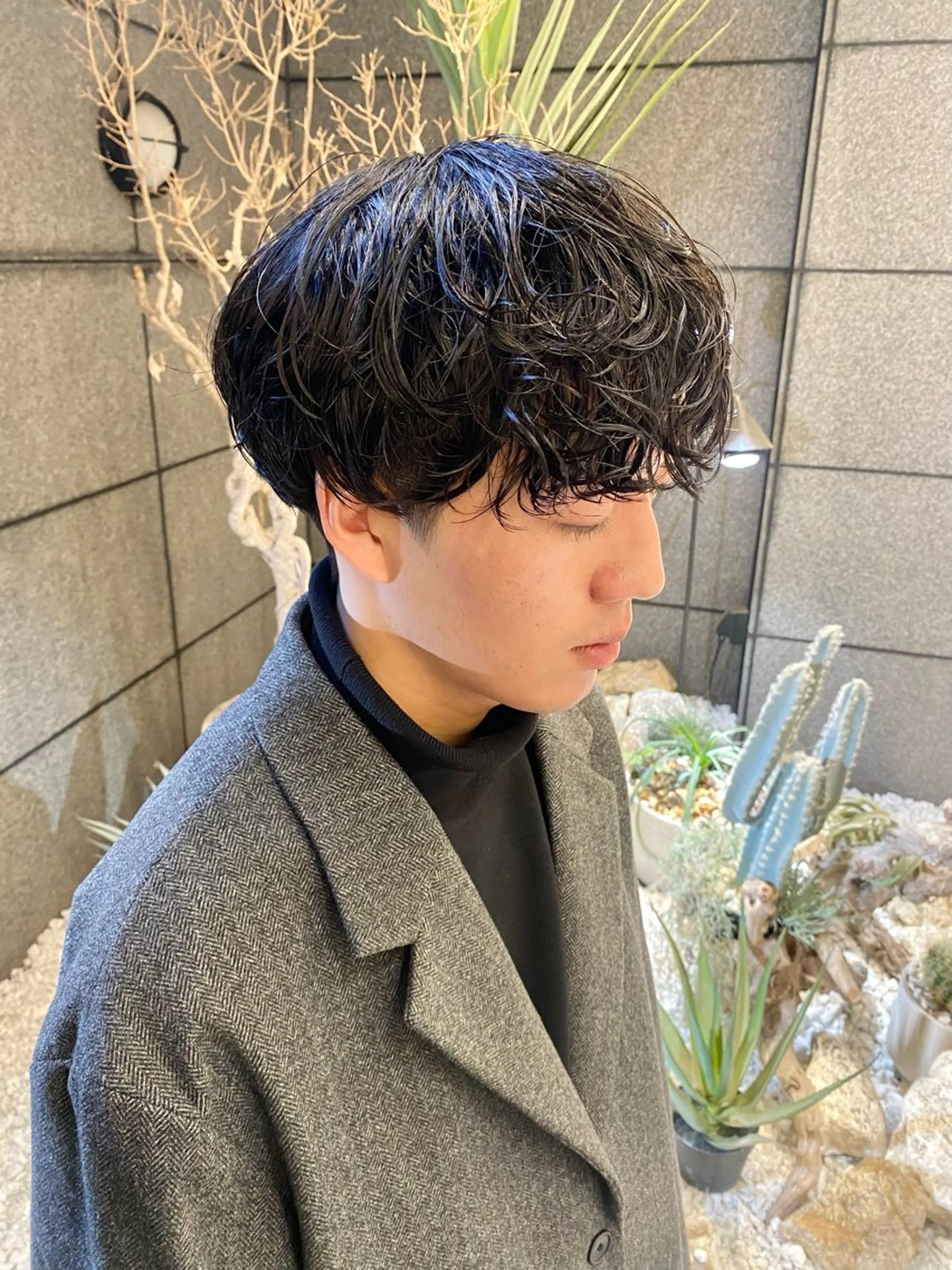 ショート パーマ メンズ 酸スト/フェザー パーマ/三谷海斗のヘアスタイル