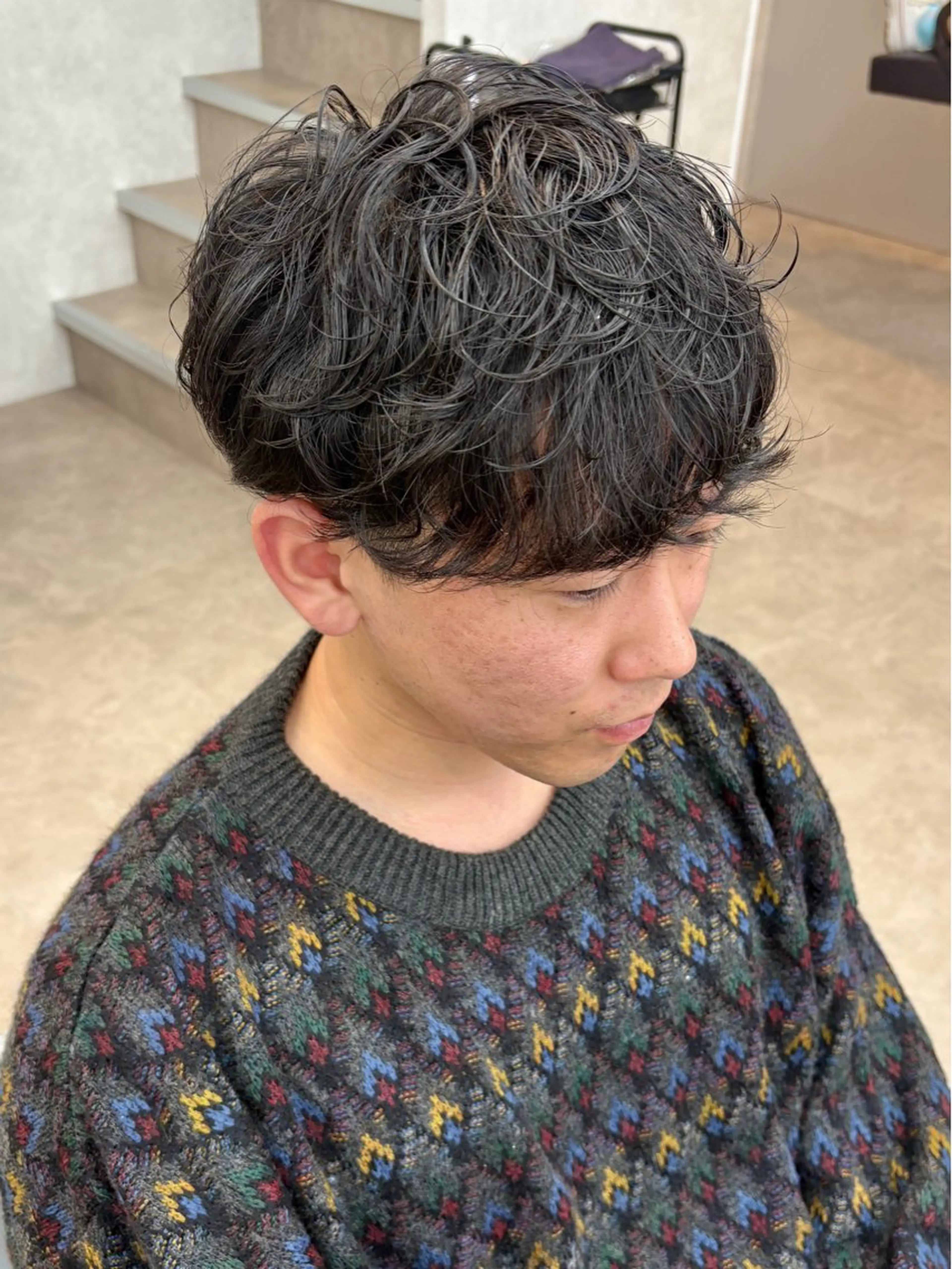 パーマ メンズ 🧸韓国ヘア/ KURUMI🤍のヘアスタイル