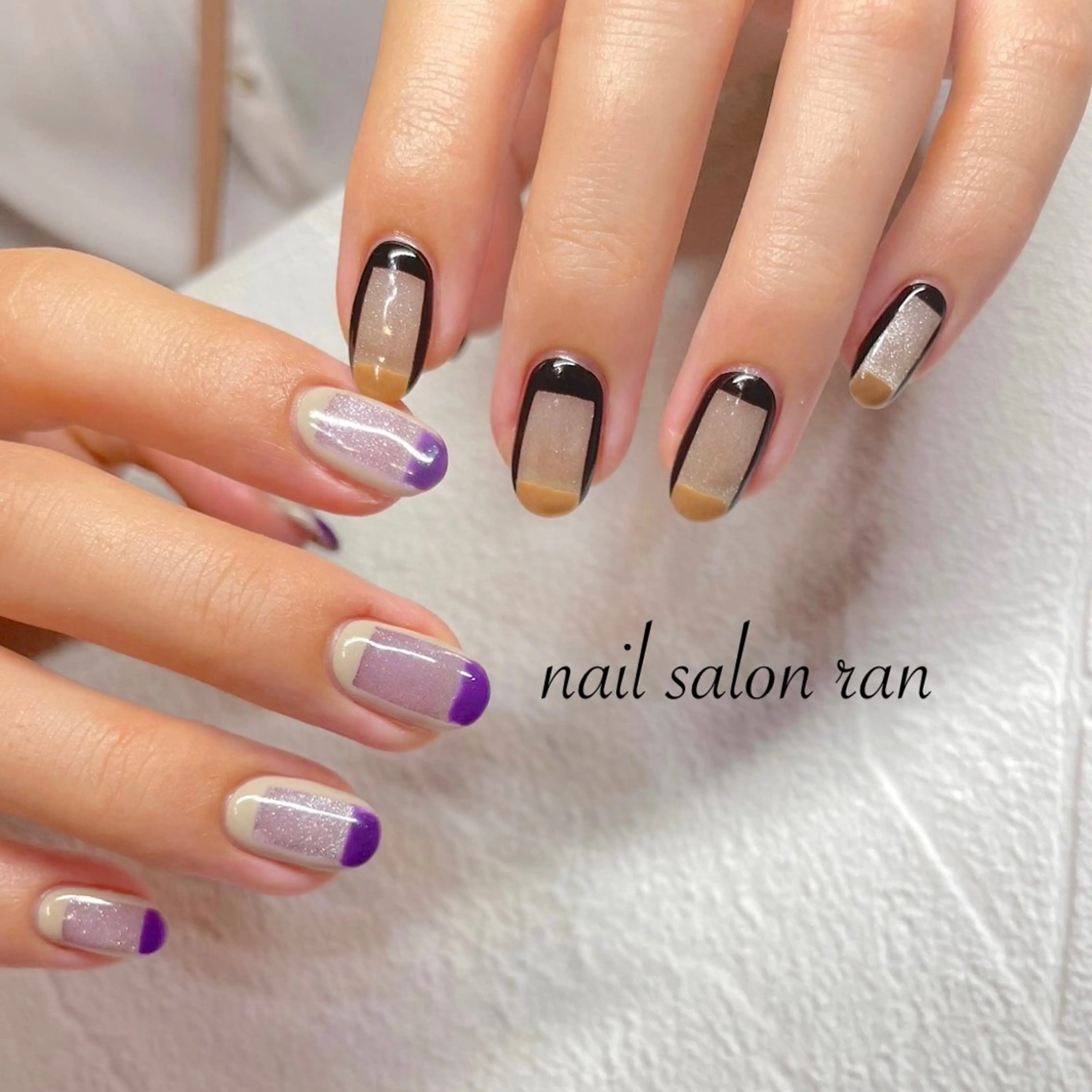 ネイル マグネットネイル ハンドネイル ハンドケア nailsalon ranのネイルデザイン