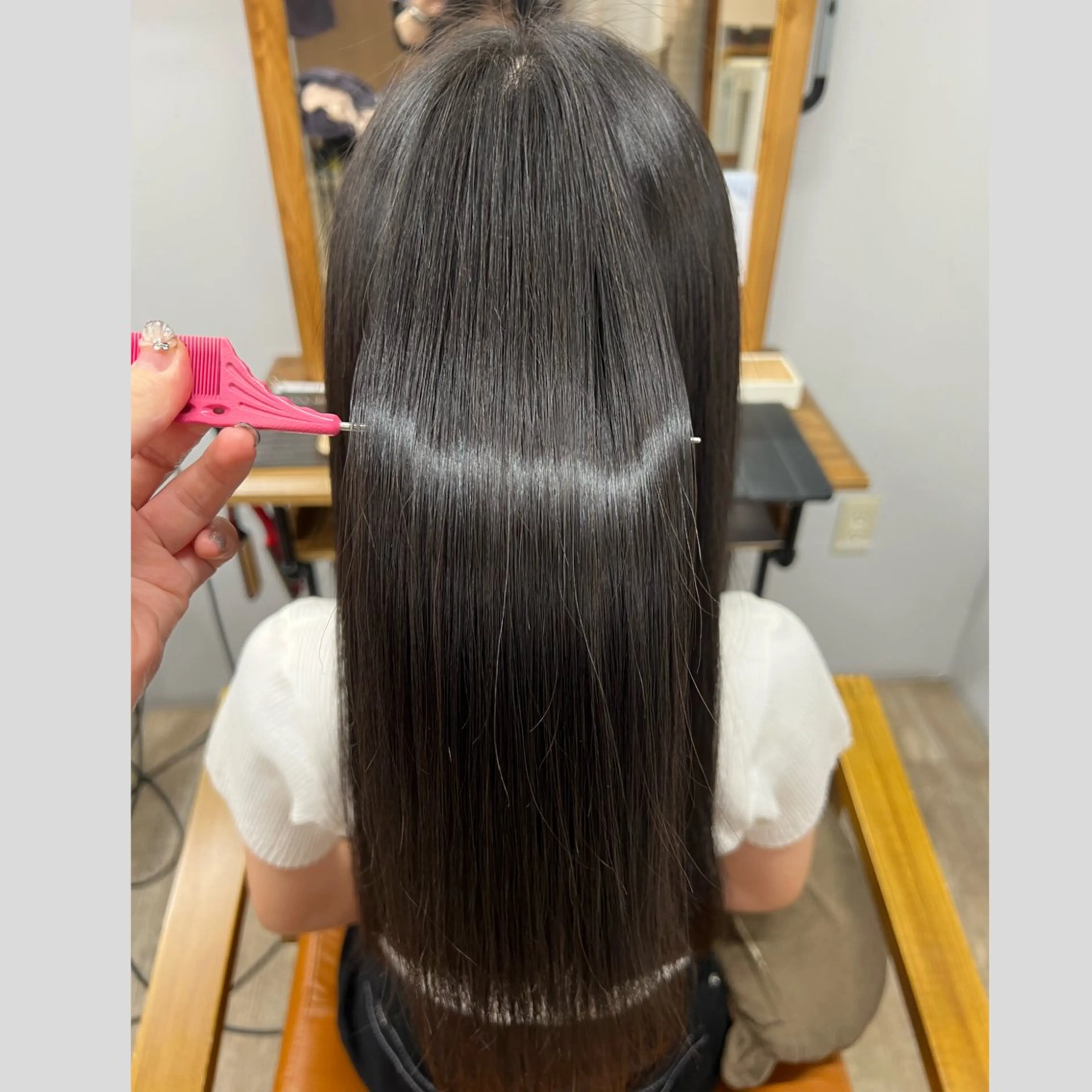 ロング パーマ 縮毛矯正 小谷野 七海🐬のヘアスタイル