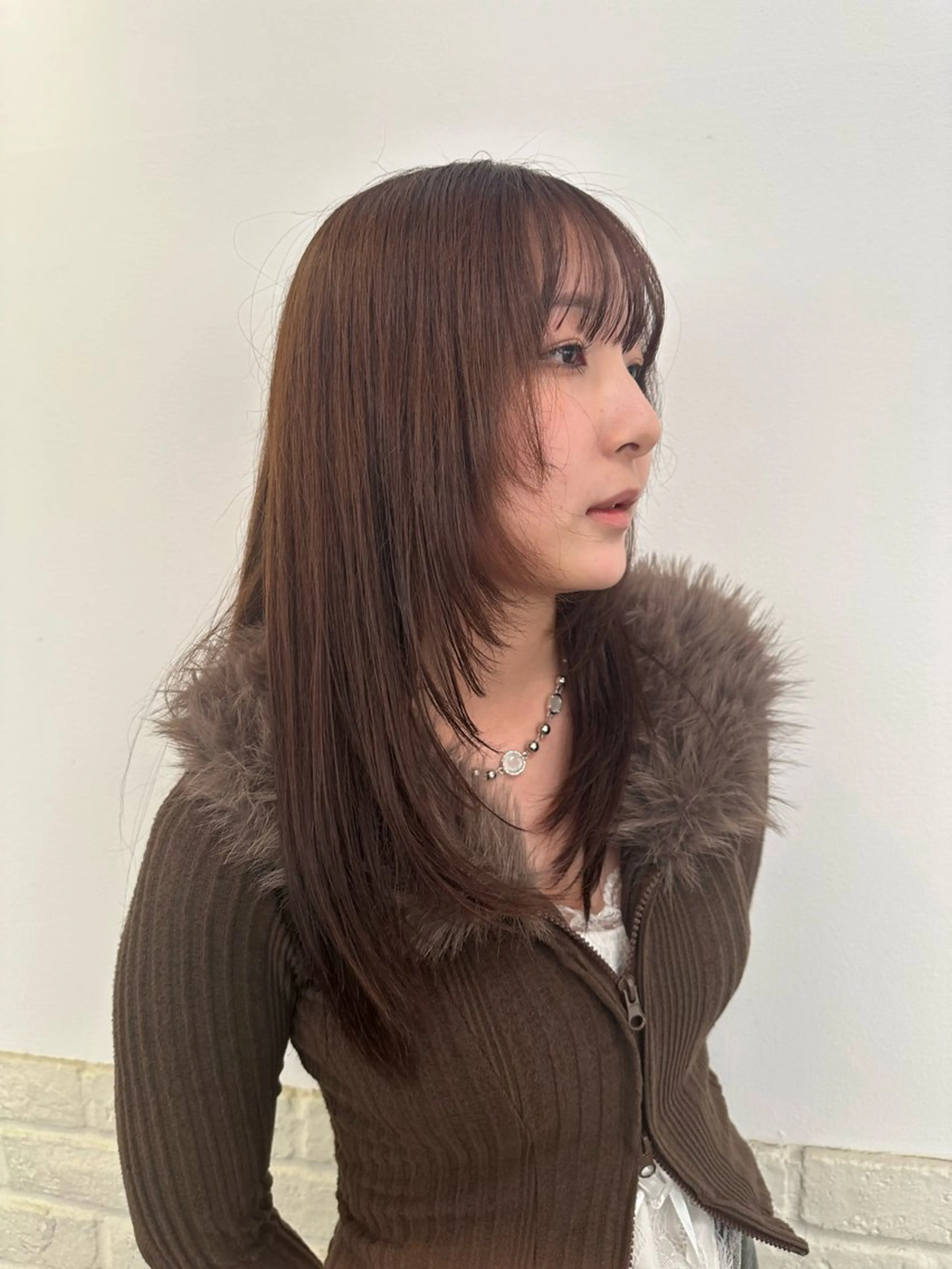 ロング カラー ヘアアレンジ ブラウンカラー 透明感カラー レイヤーカット 艶髪/ショートボブ /KYOYAのヘアスタイル