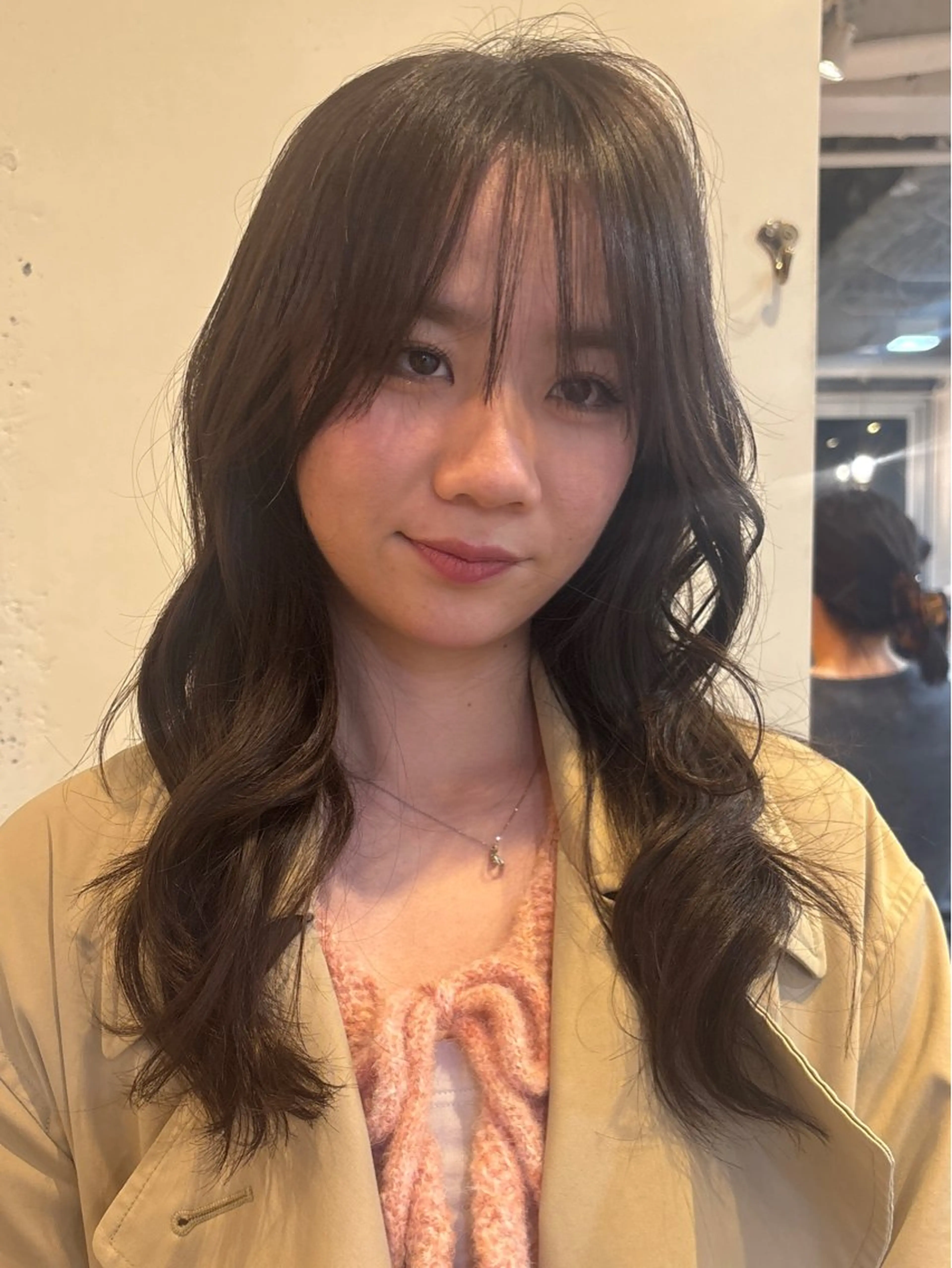 ミディアム カラー カット ヘアカラー トリートメント 韓国ヘア/wカラー レイヤー/RIN🎀のヘアスタイル