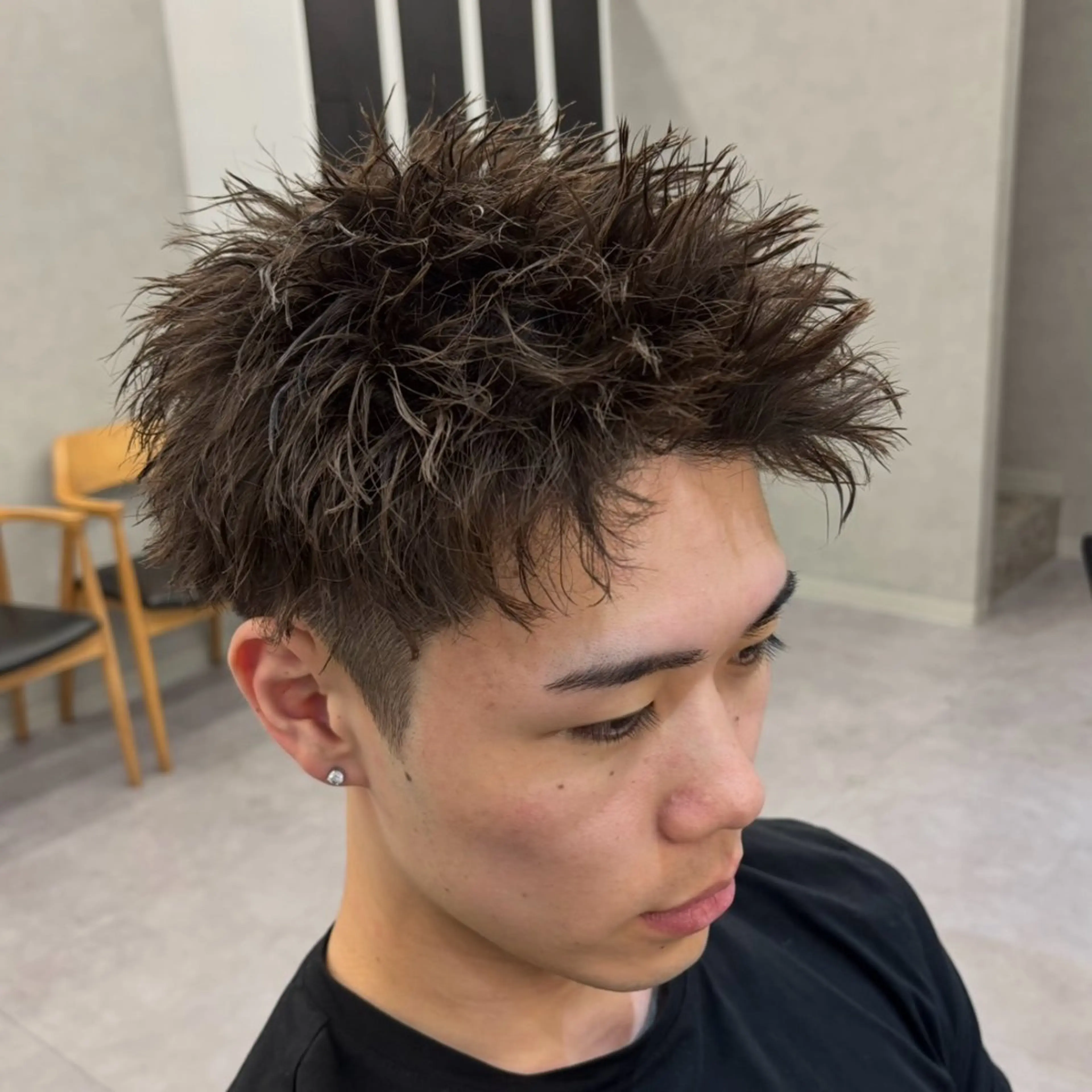 ショート パーマ メンズ メンズパーマ メンズパーマ特化 美容師/ハルキのヘアスタイル