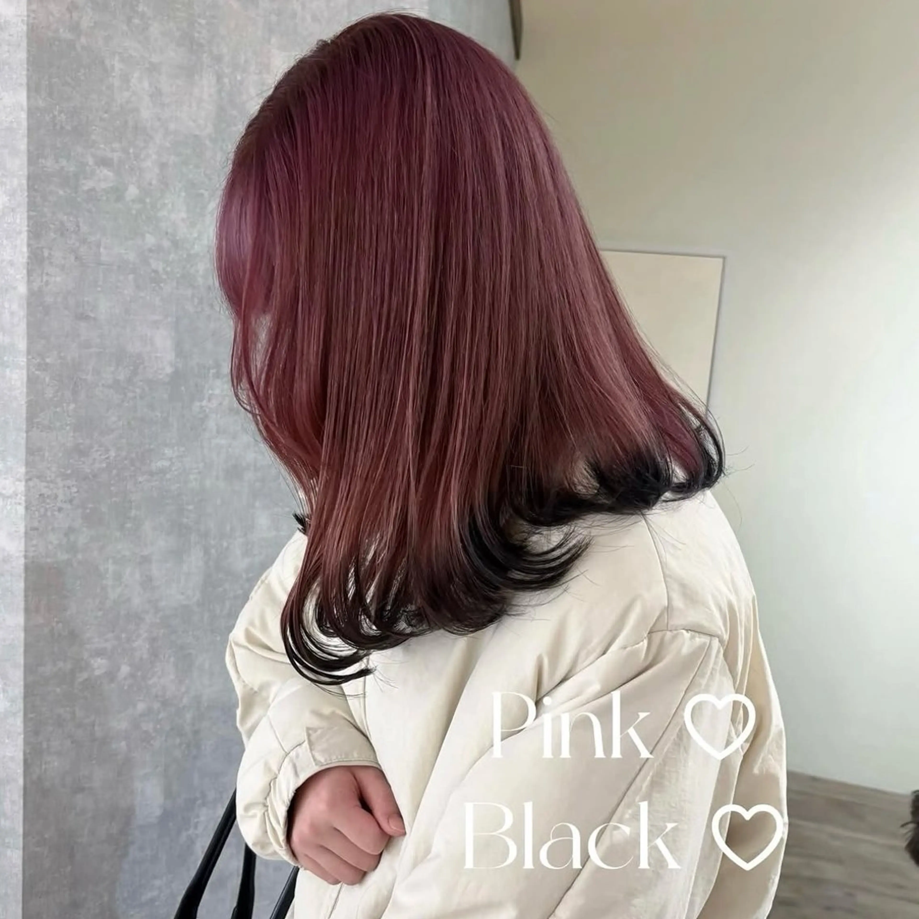 セミロング カラー ヘアカラー トリートメント Aoi 🎀 Ly hairのヘアスタイル