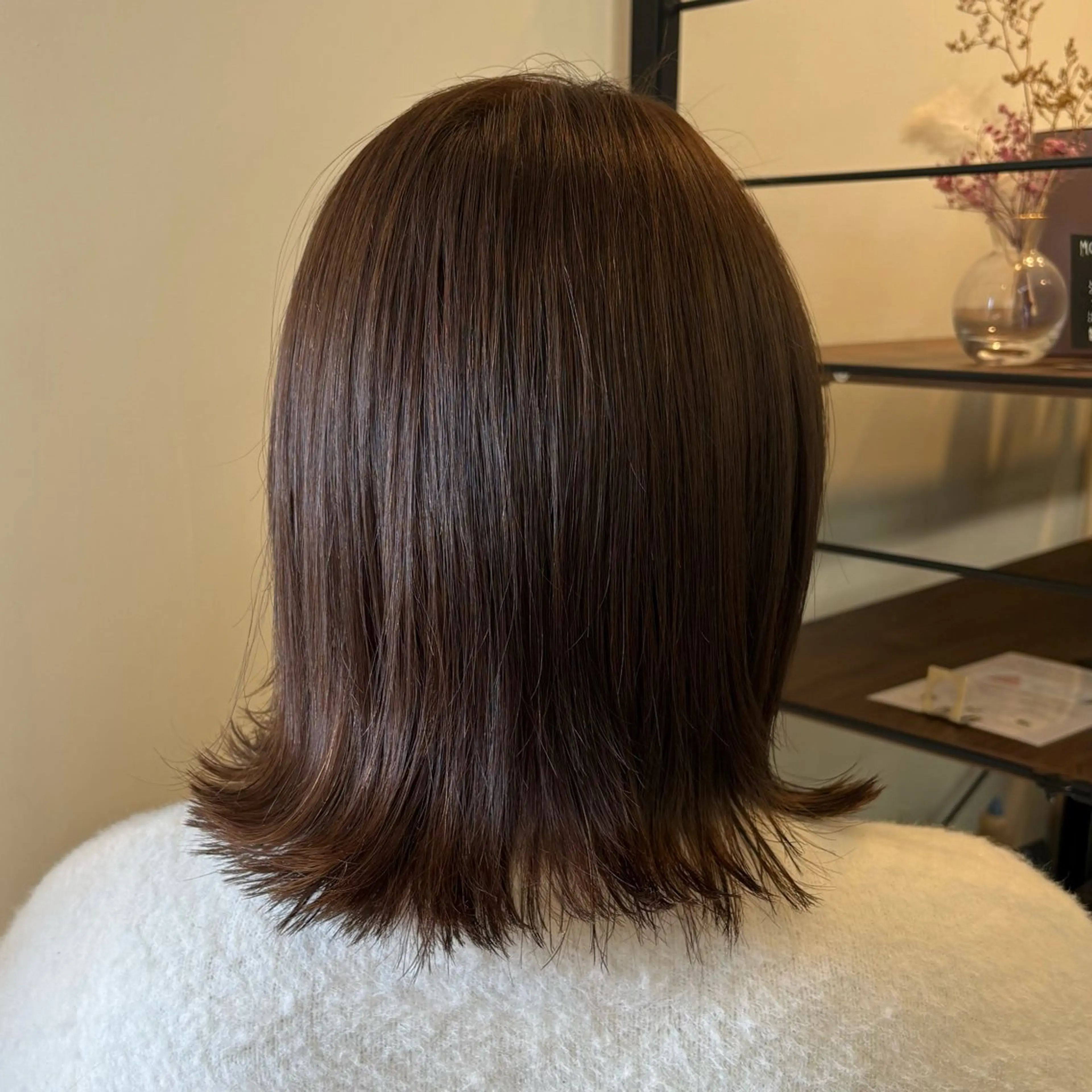 ミディアム ルプラボウ/豊川/ レイヤー/サクラのヘアスタイル