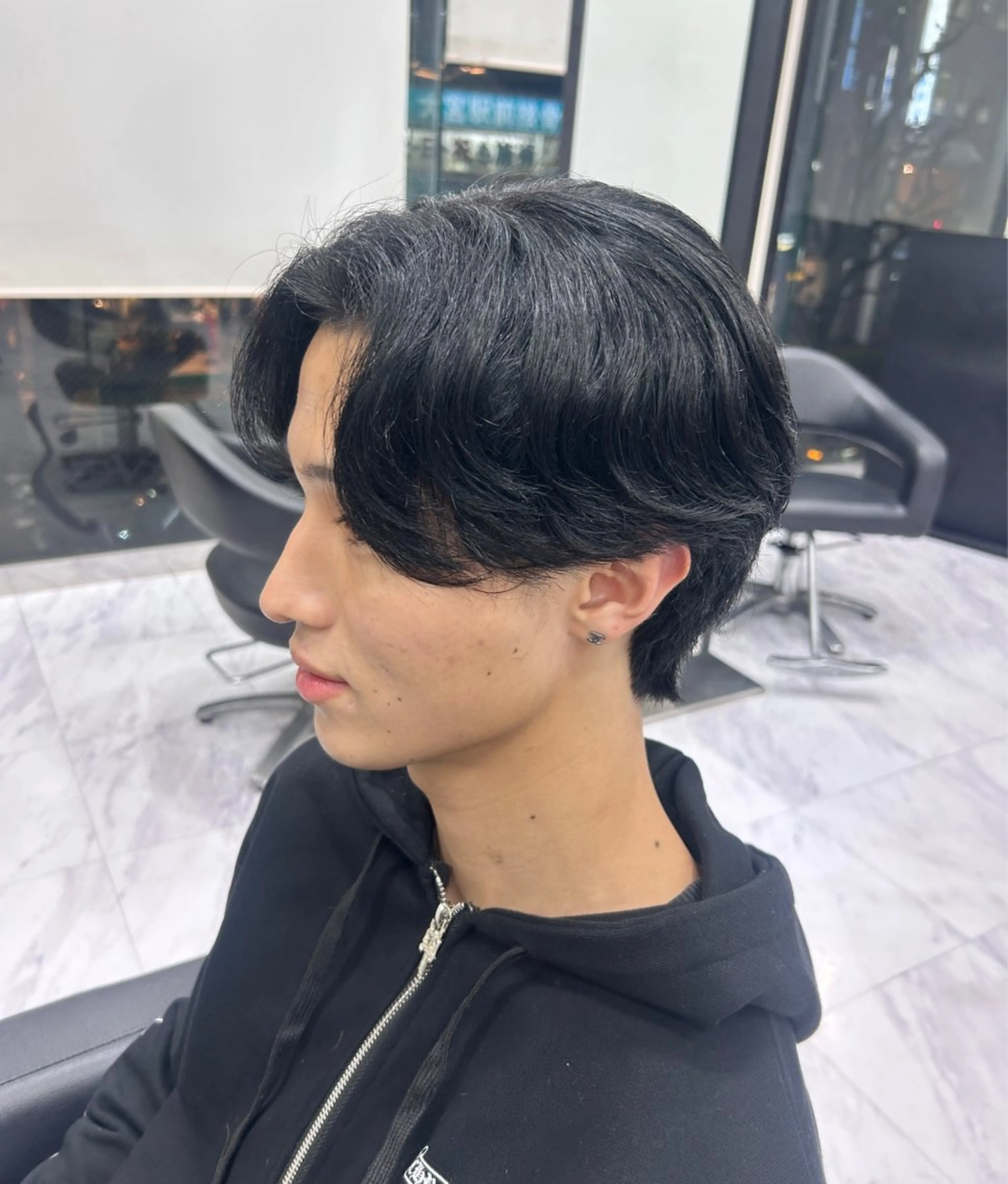 メンズ センターパート マッシュ カット 🍊小川実里🍊 /カラーレイヤーのヘアスタイル