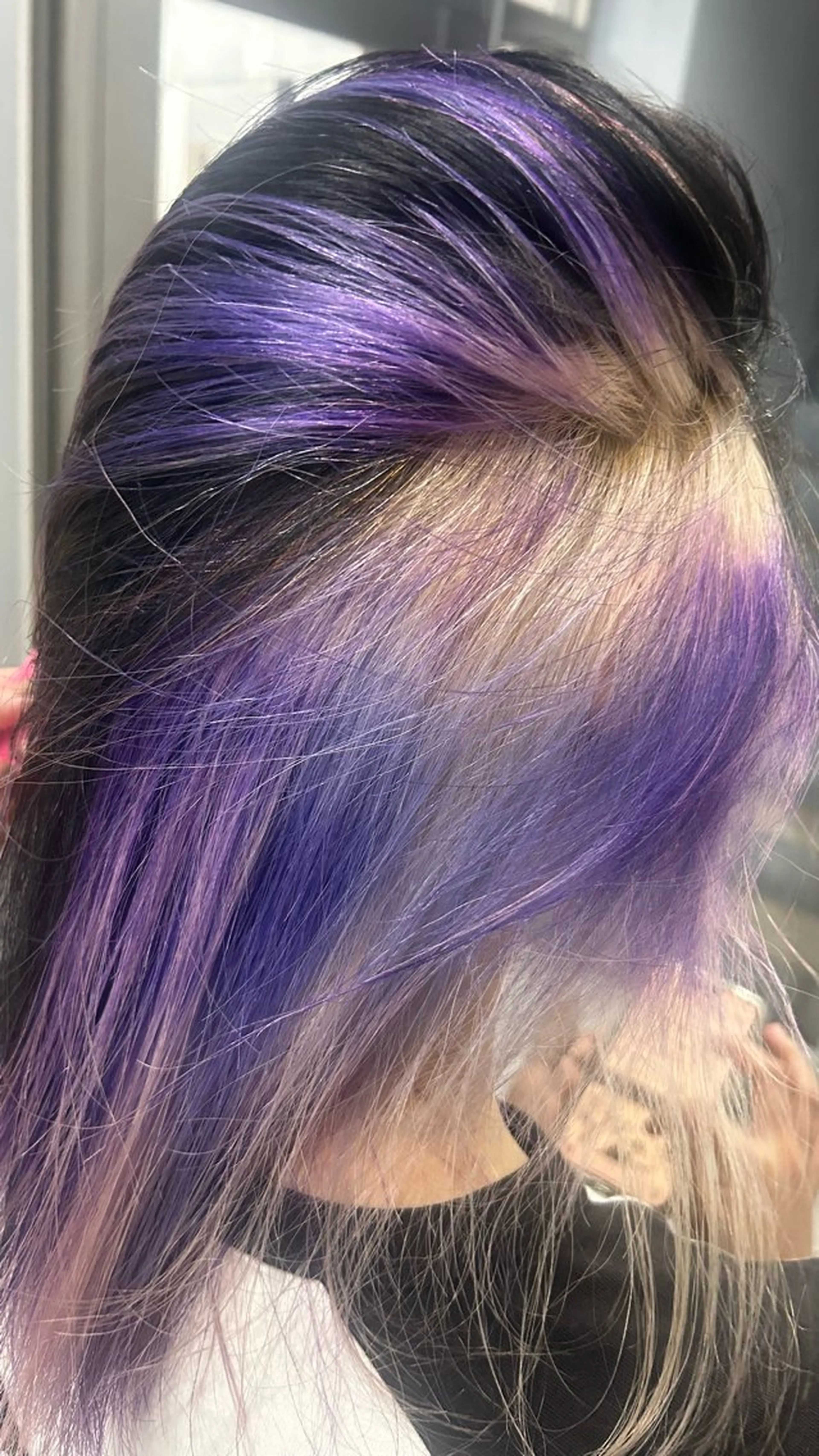 セミロング カラー 🪽デザインカラー/ ブリーチ/陽向🪽のヘアスタイル