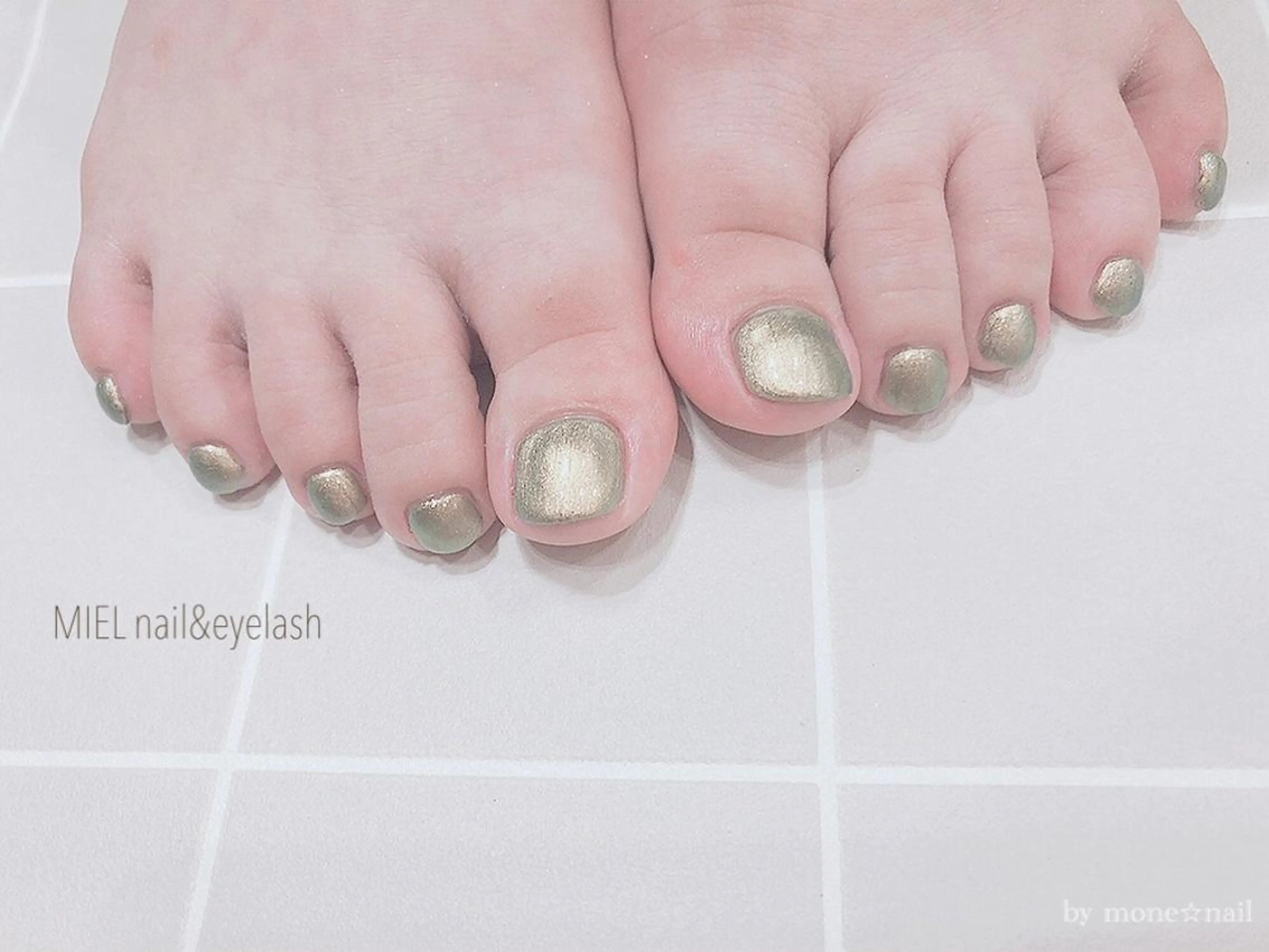 ネイル ワンカラーネイル フットネイル private  nail monail所属・nail salon monailのネイルデザイン