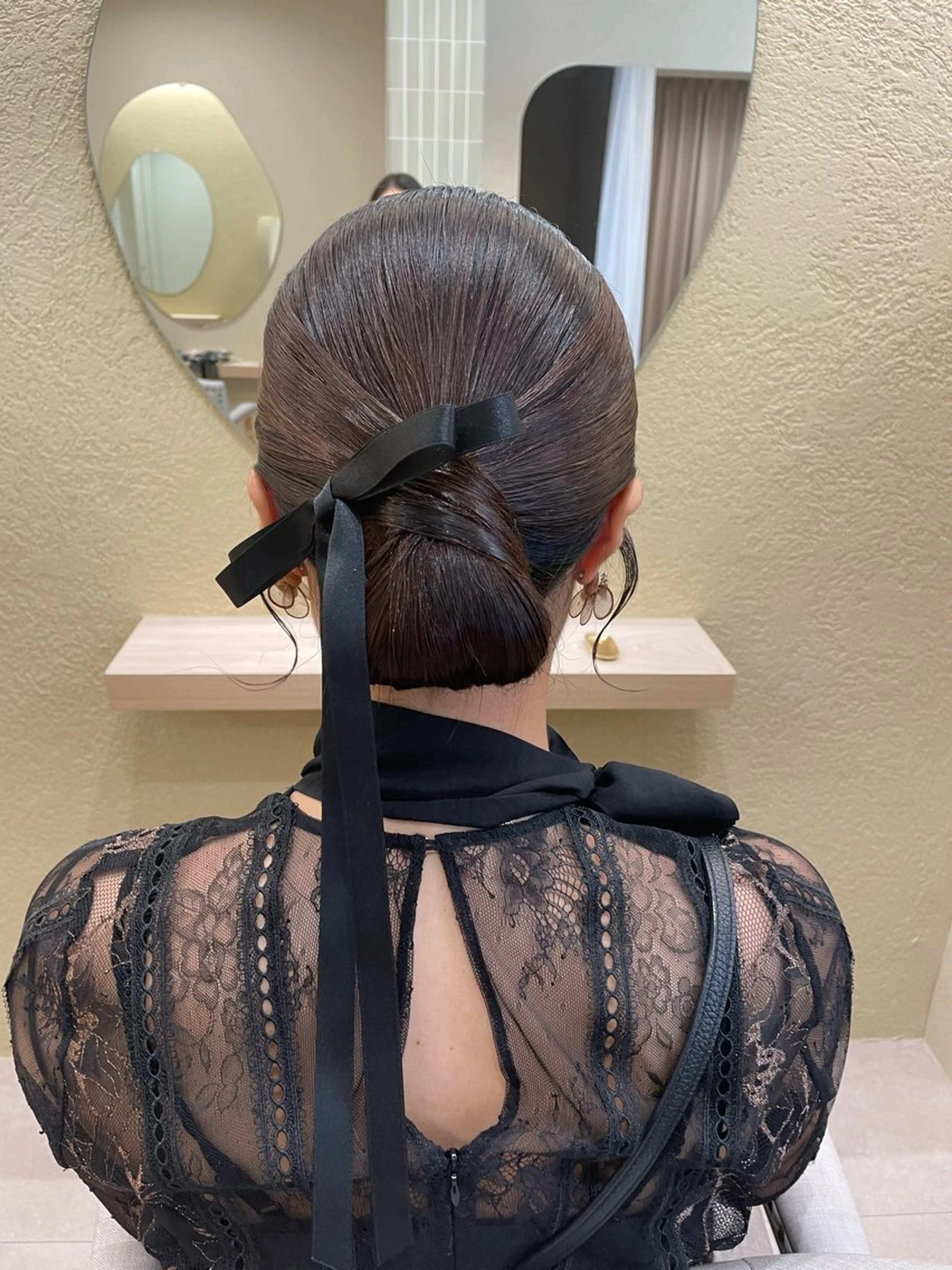 セミロング ヘアアレンジ ユ ミのヘアスタイル