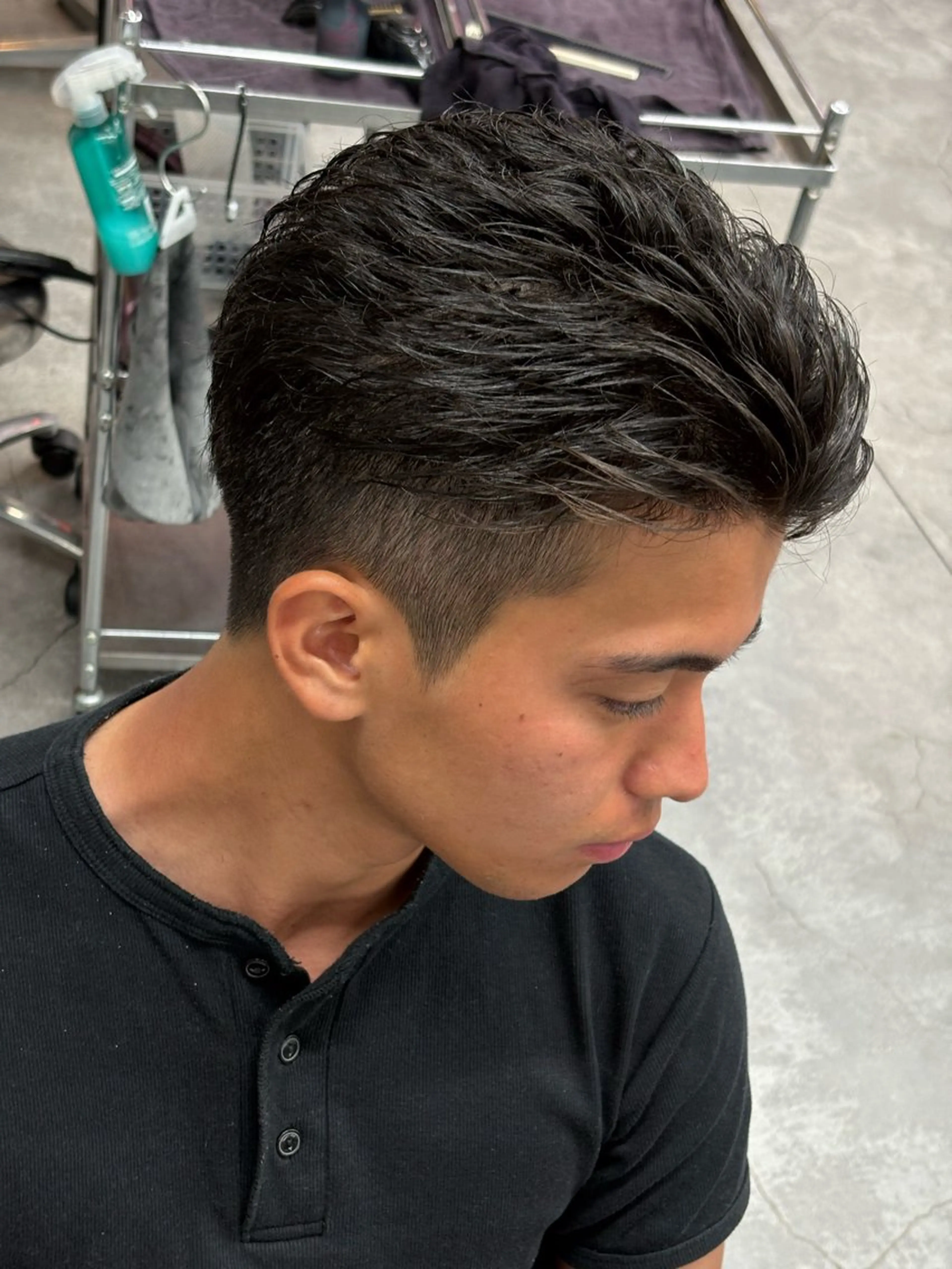 ショート カラー パーマ メンズ カット パーマ トリートメント ヘアセット メンズパーマ特化 🔥韓国ヘア職人🔥のヘアスタイル