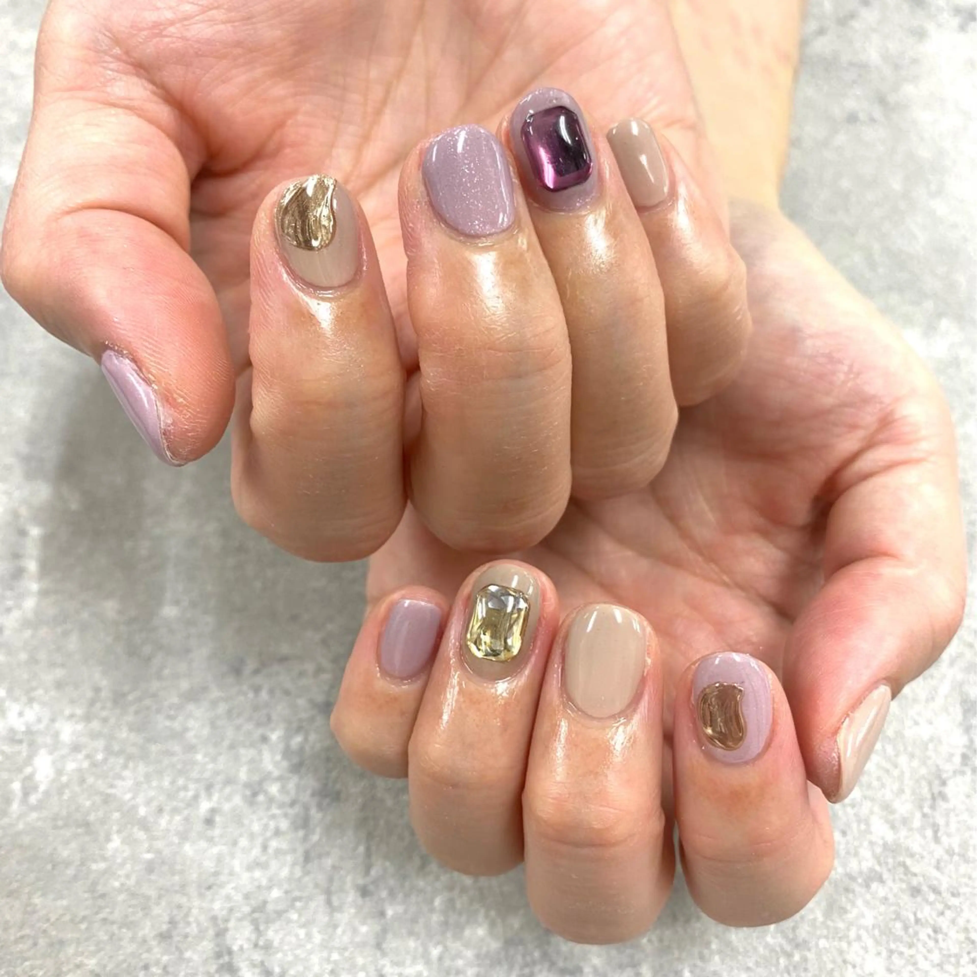 ネイル フットネイル フレンチネイル ジェルネイル ガラスフレンチ グラデーション ハンドネイル NUMAZAWA KASUMIのネイルデザイン