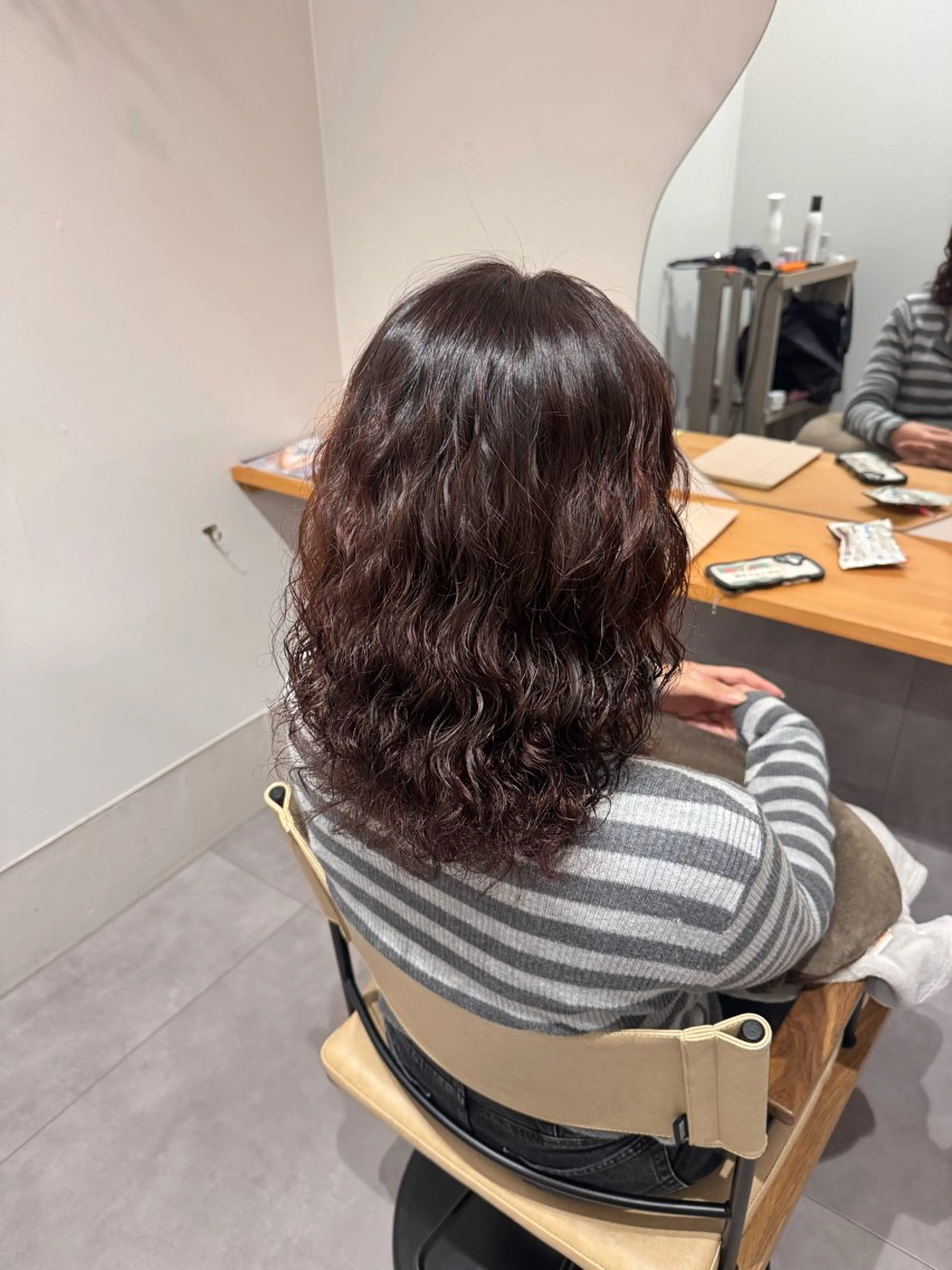 パーマ パーマ 坪井 れあのヘアスタイル