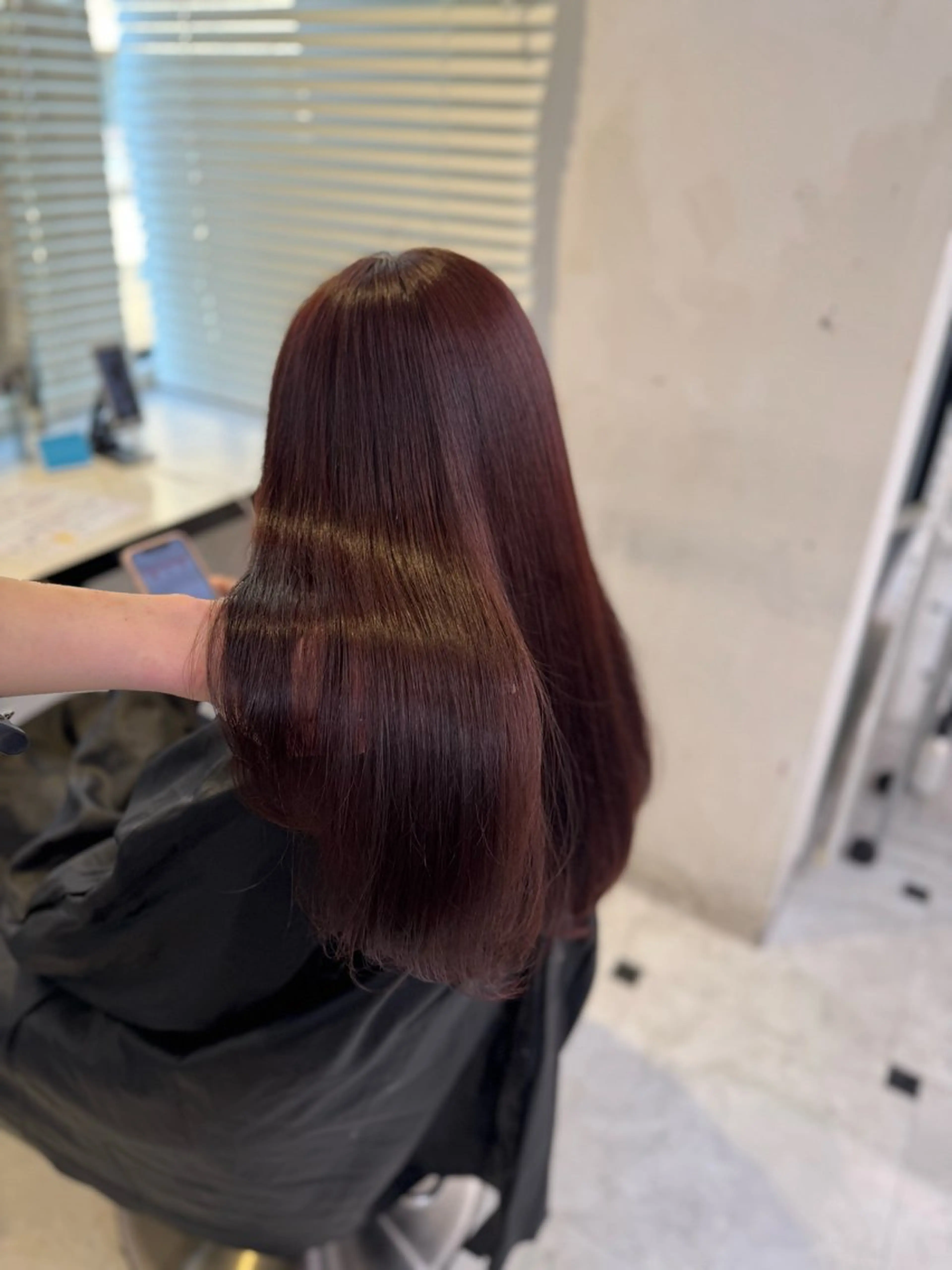 ロング ヘアカラー トリートメント ヘッドスパ ヘアセット ♥️韓国風透明感 暖色misa♥️のヘアスタイル