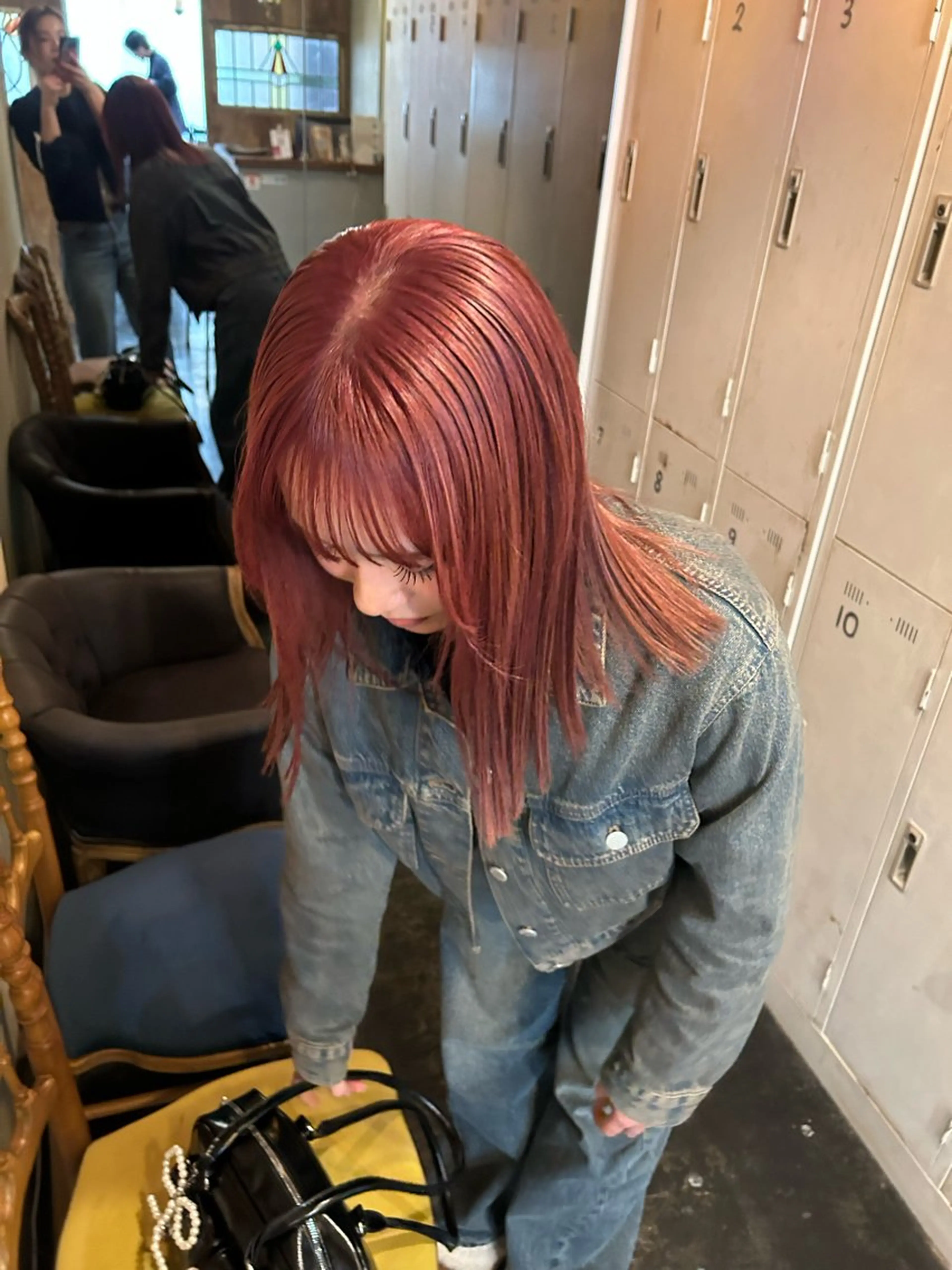 ミディアム レイヤー/暖色カラー /似合わせ/Moeのヘアスタイル