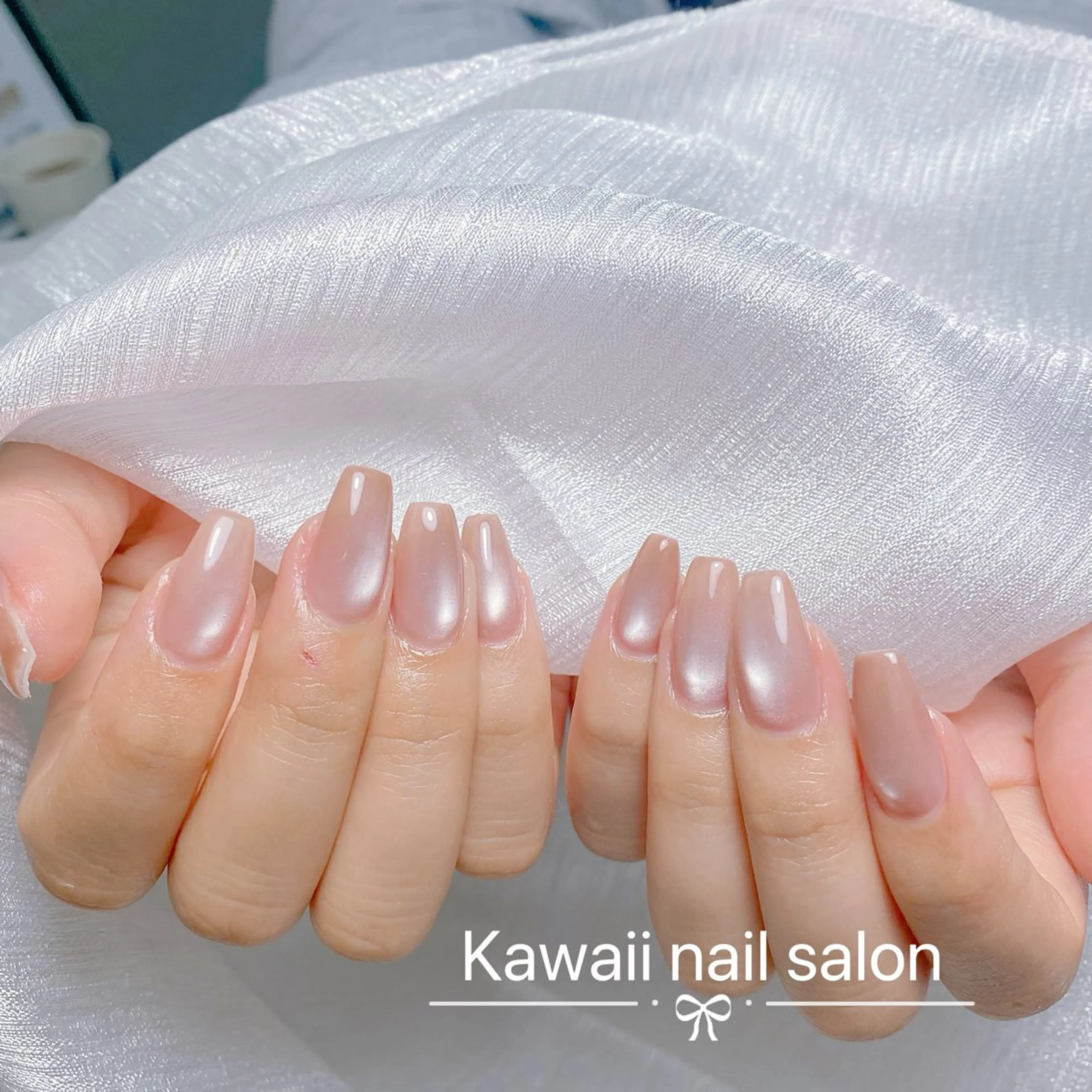 ネイル アートネイル 韓国ネイル マグネットネイル ワンホンネイル Hina KawaiiNailのネイルデザイン