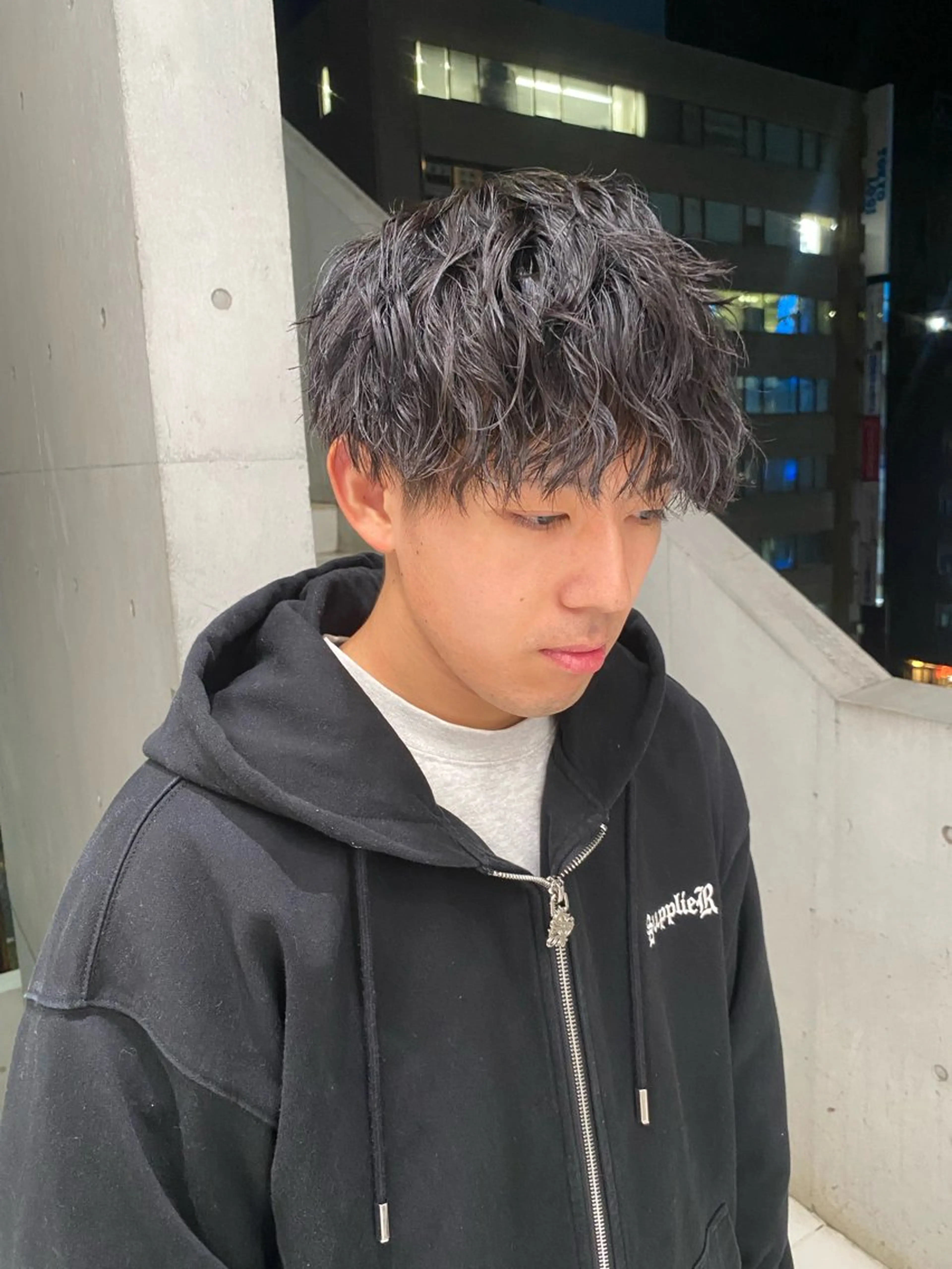 パーマ メンズ カット パーマ パーマ特化/フェザー パーマシャドウ/真生のヘアスタイル