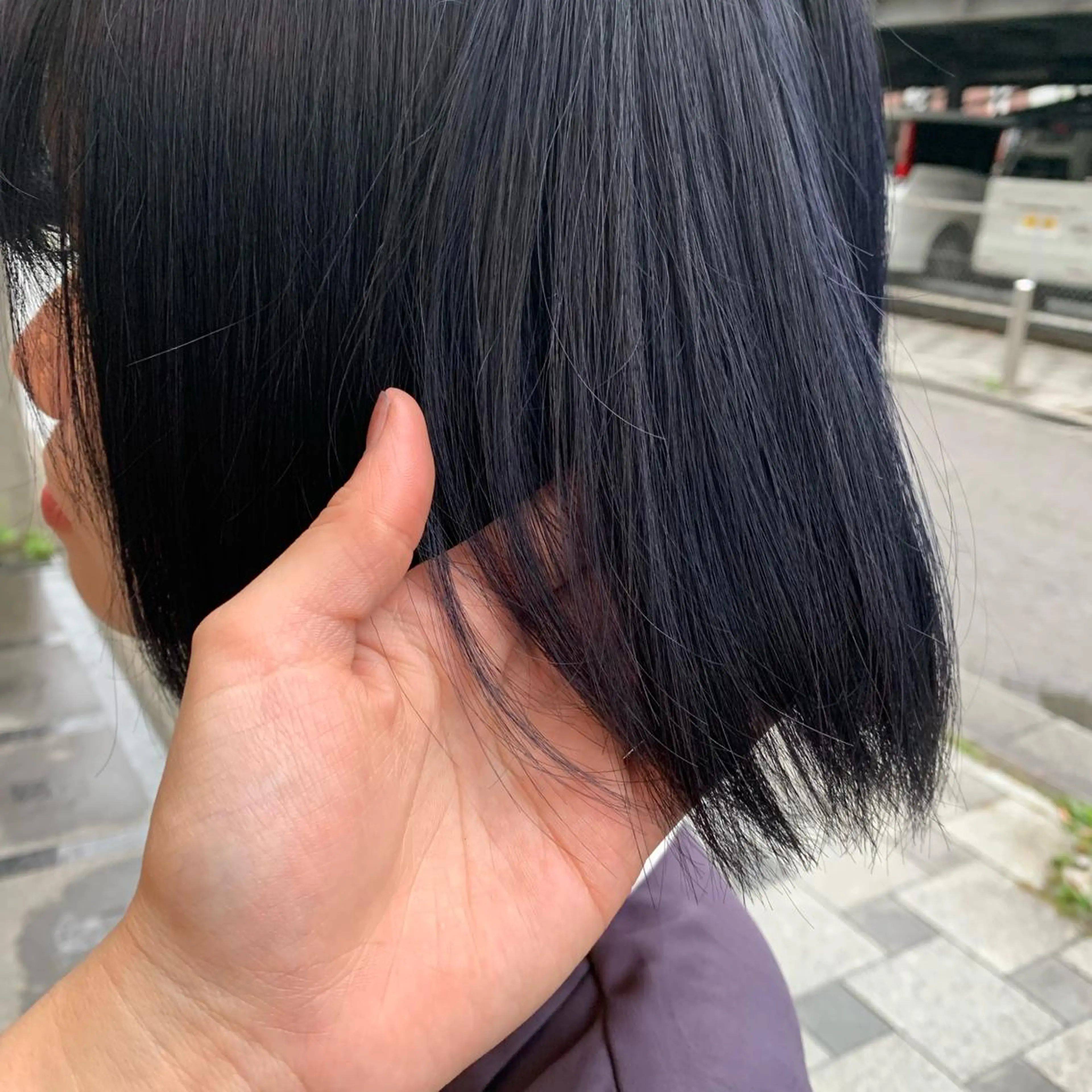 ショート カラー カット ヘアカラー SAKINO． ベージュカラーのヘアスタイル