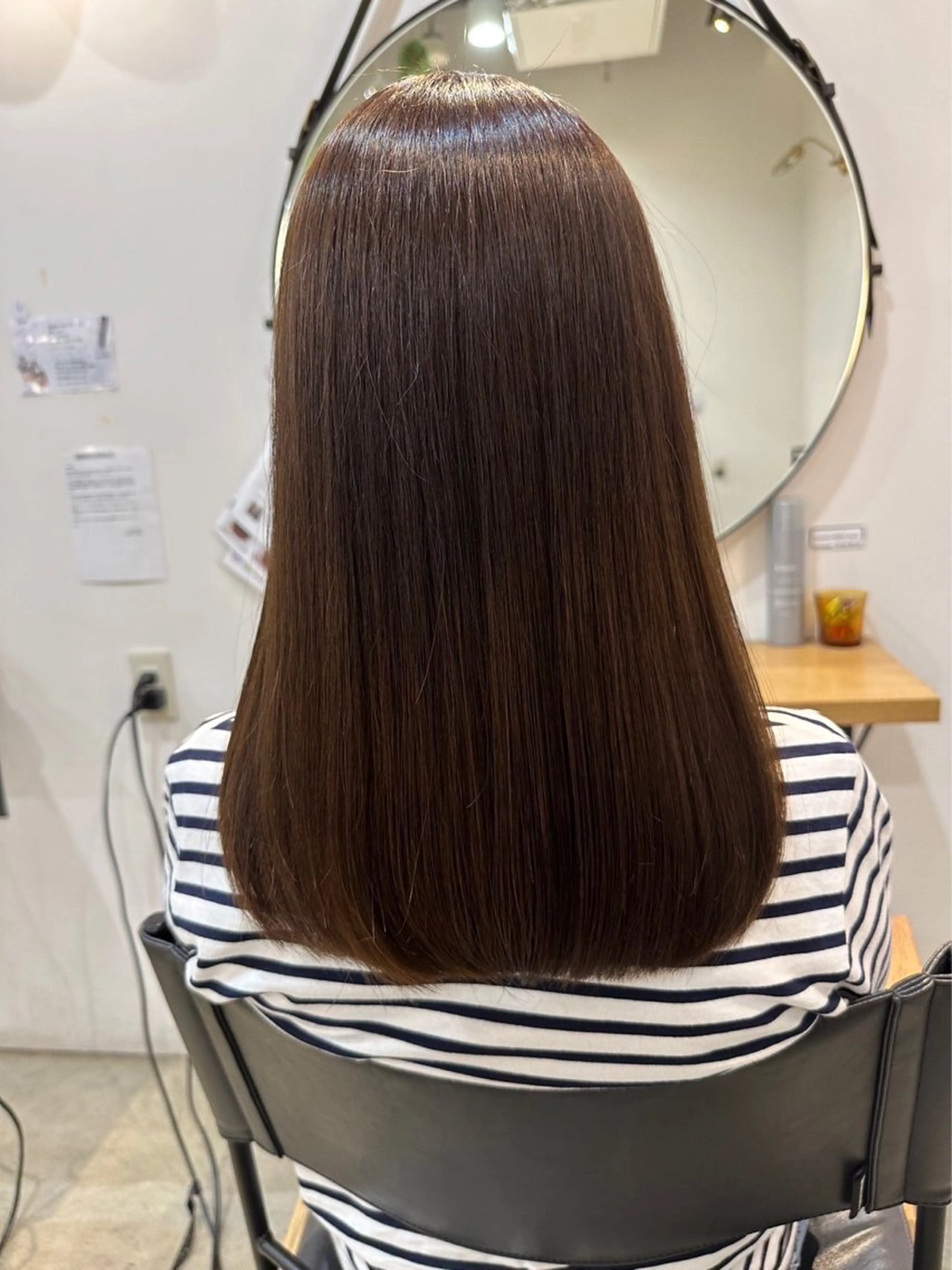 ロング 髪質改善 酸性ストレート 新村 小夏のヘアスタイル