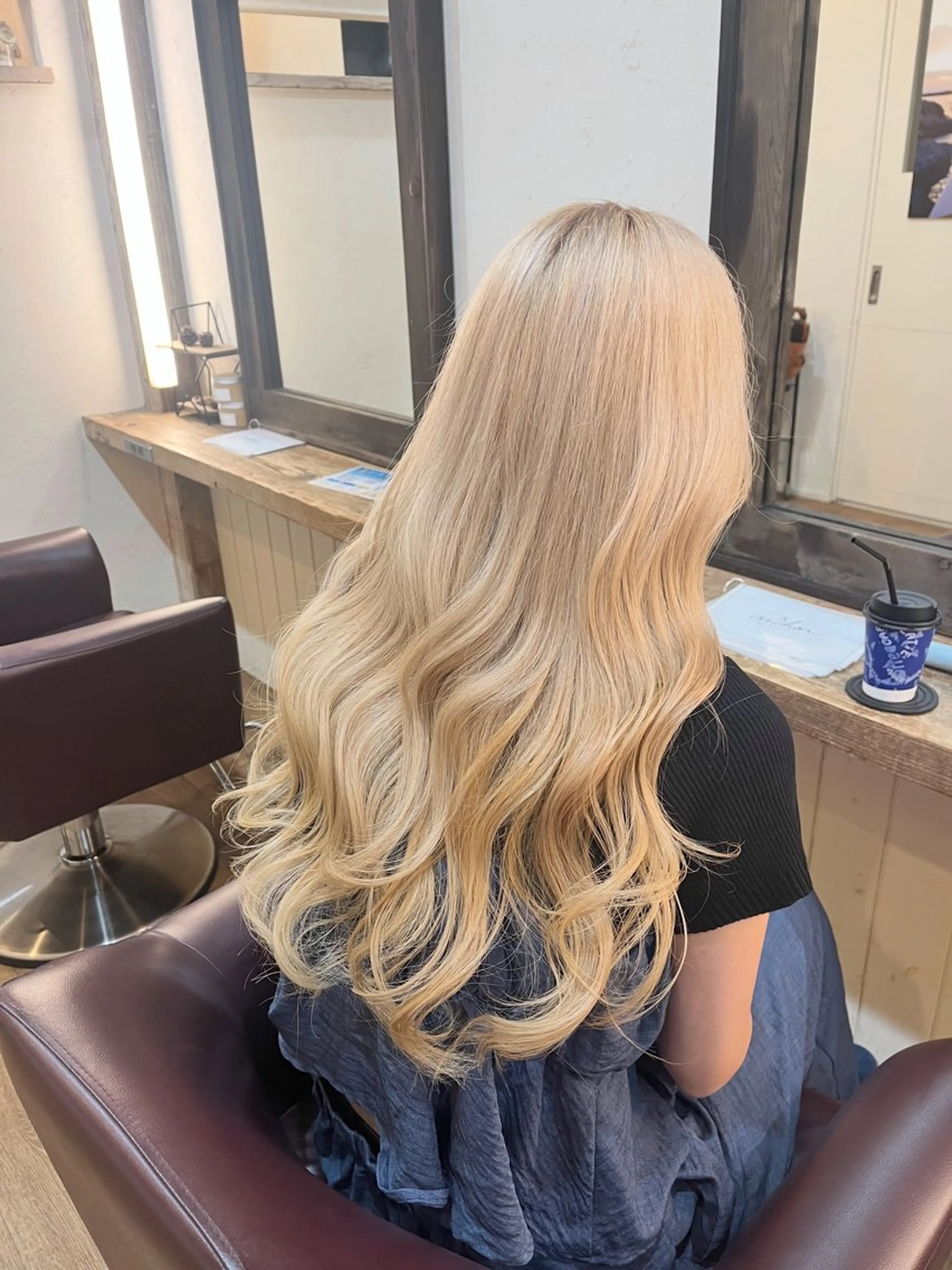 ロング カラー ヘアカラー 阿部 翔一郎/暖色系カラーのヘアスタイル