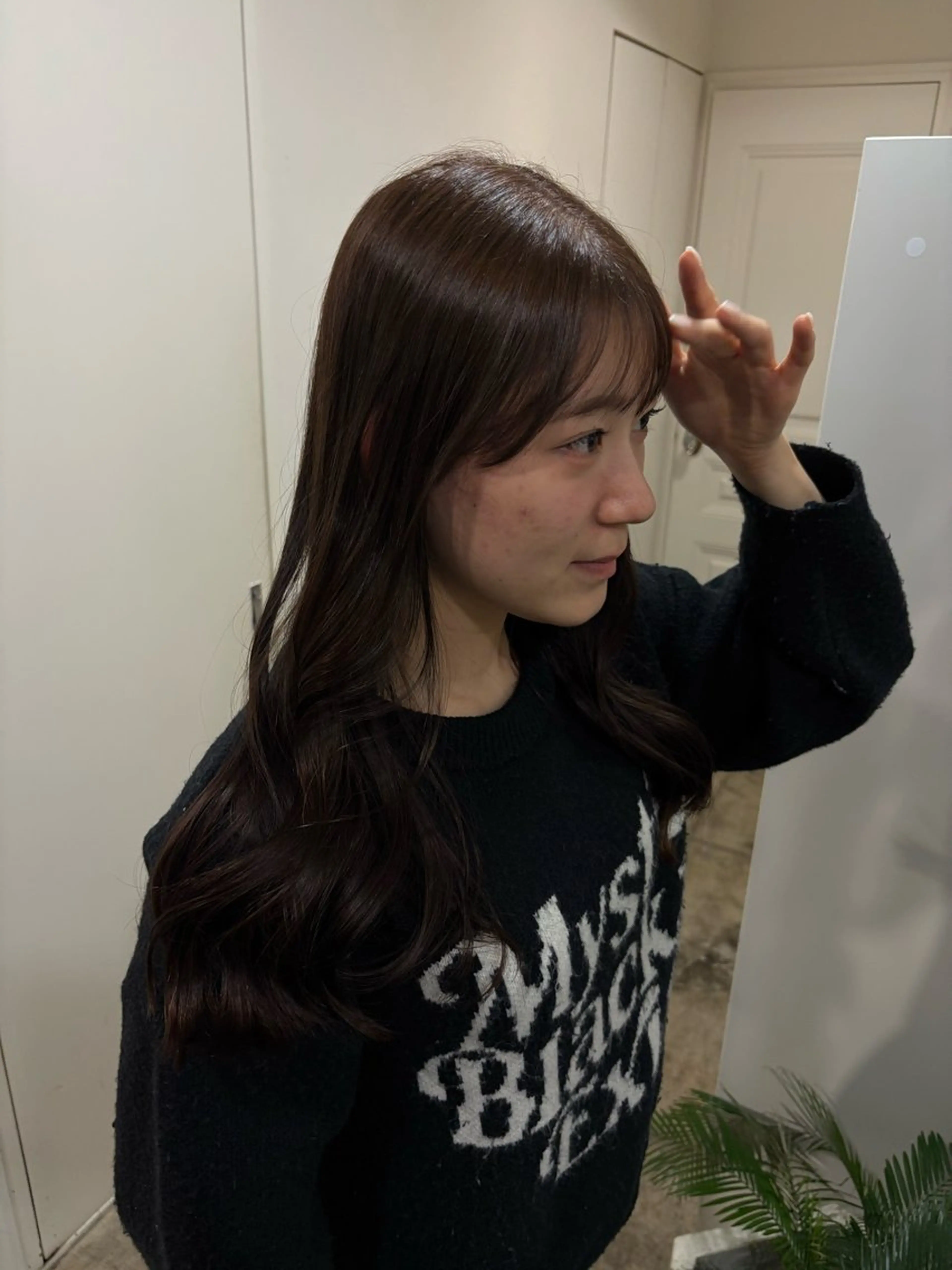 ロング カット 琉花/Jrスタイリス ト/レイヤーカットのヘアスタイル