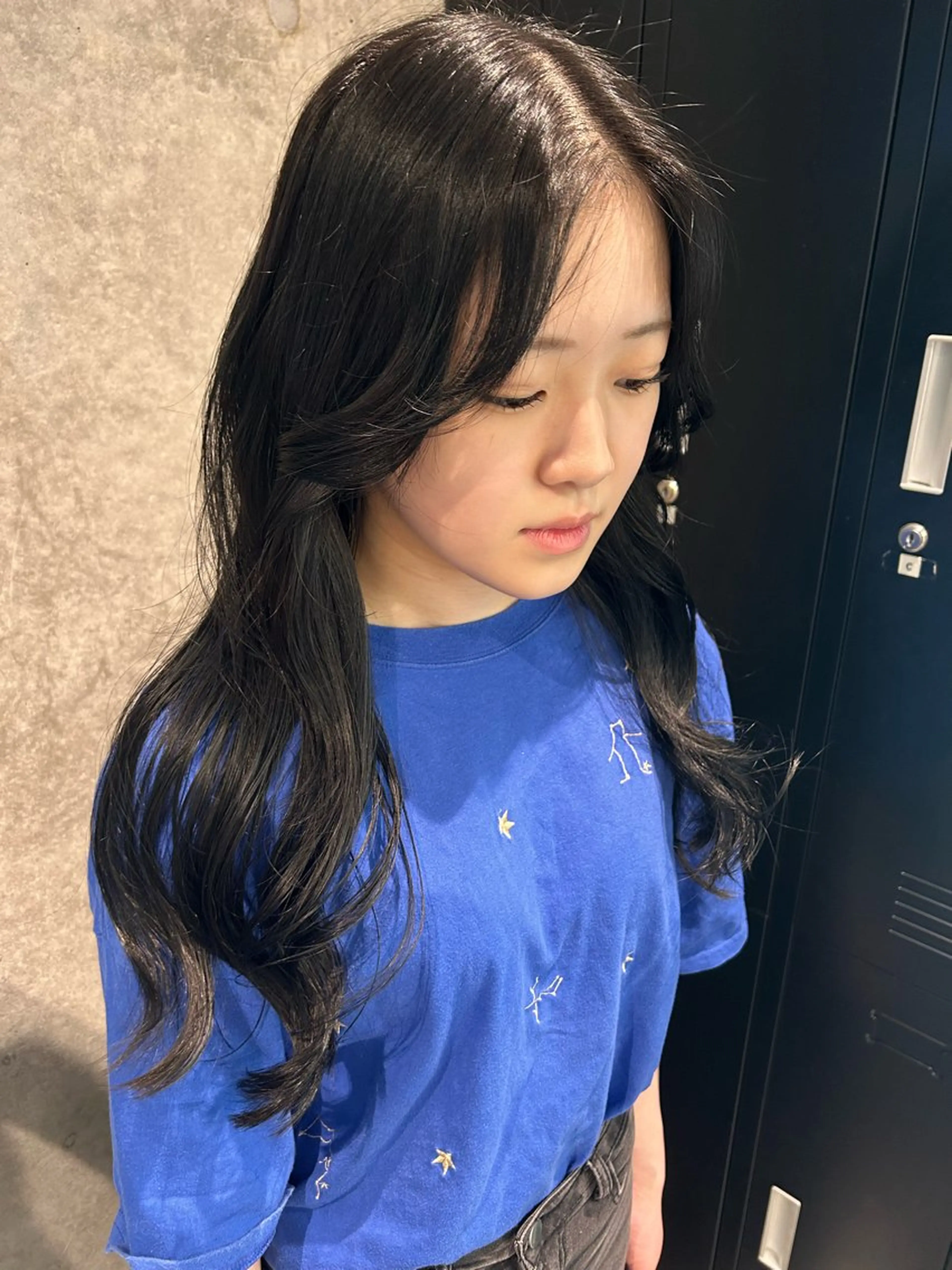 ロング カラー ヨシンモリ 韓国風ヘア カット ヘアカラー トリートメント hina💟 透明感カラーのヘアスタイル