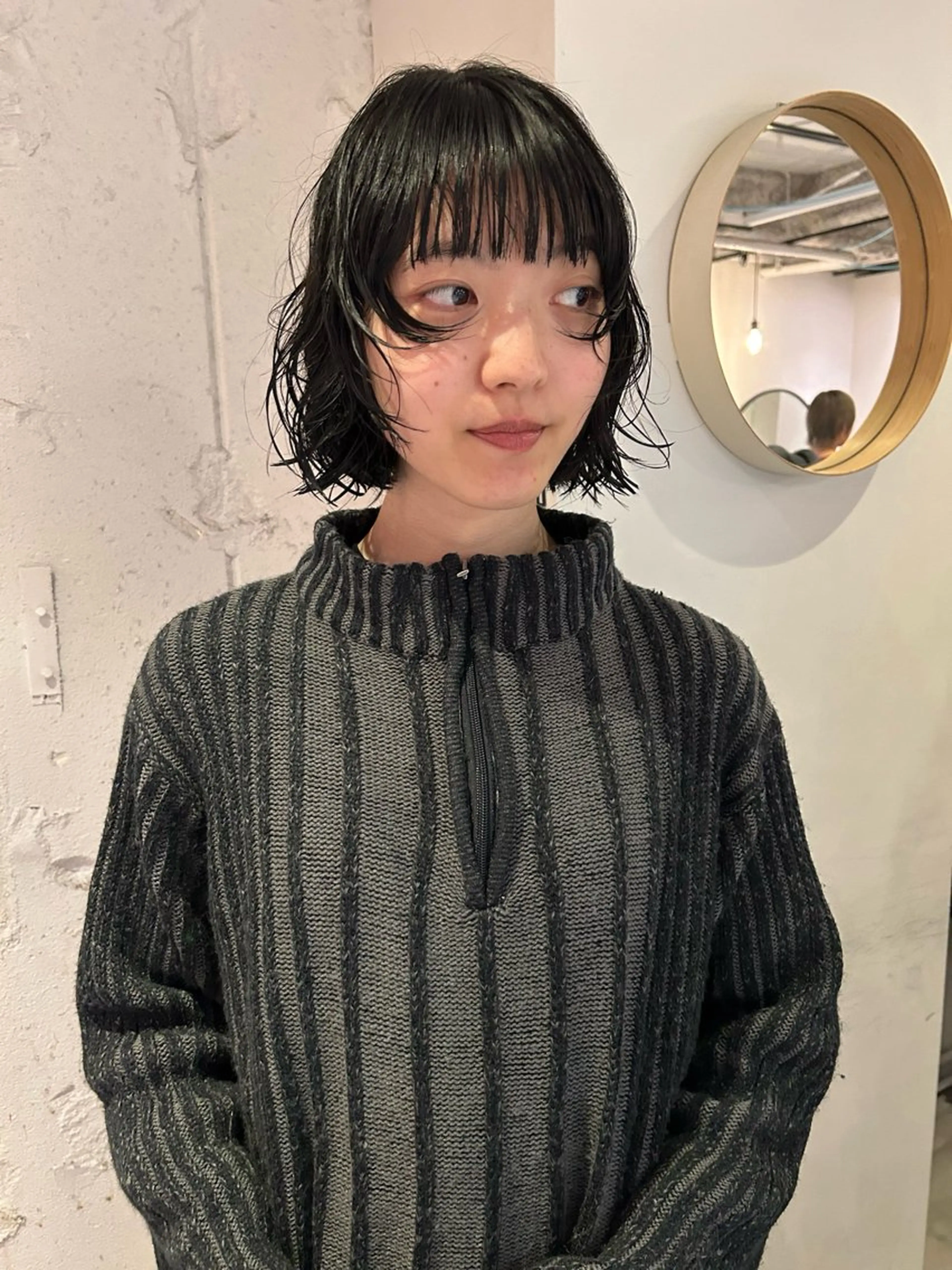 ショート パーマ ボブ カット パーマ トリートメント 村上雅人 ナチュラルモードのヘアスタイル