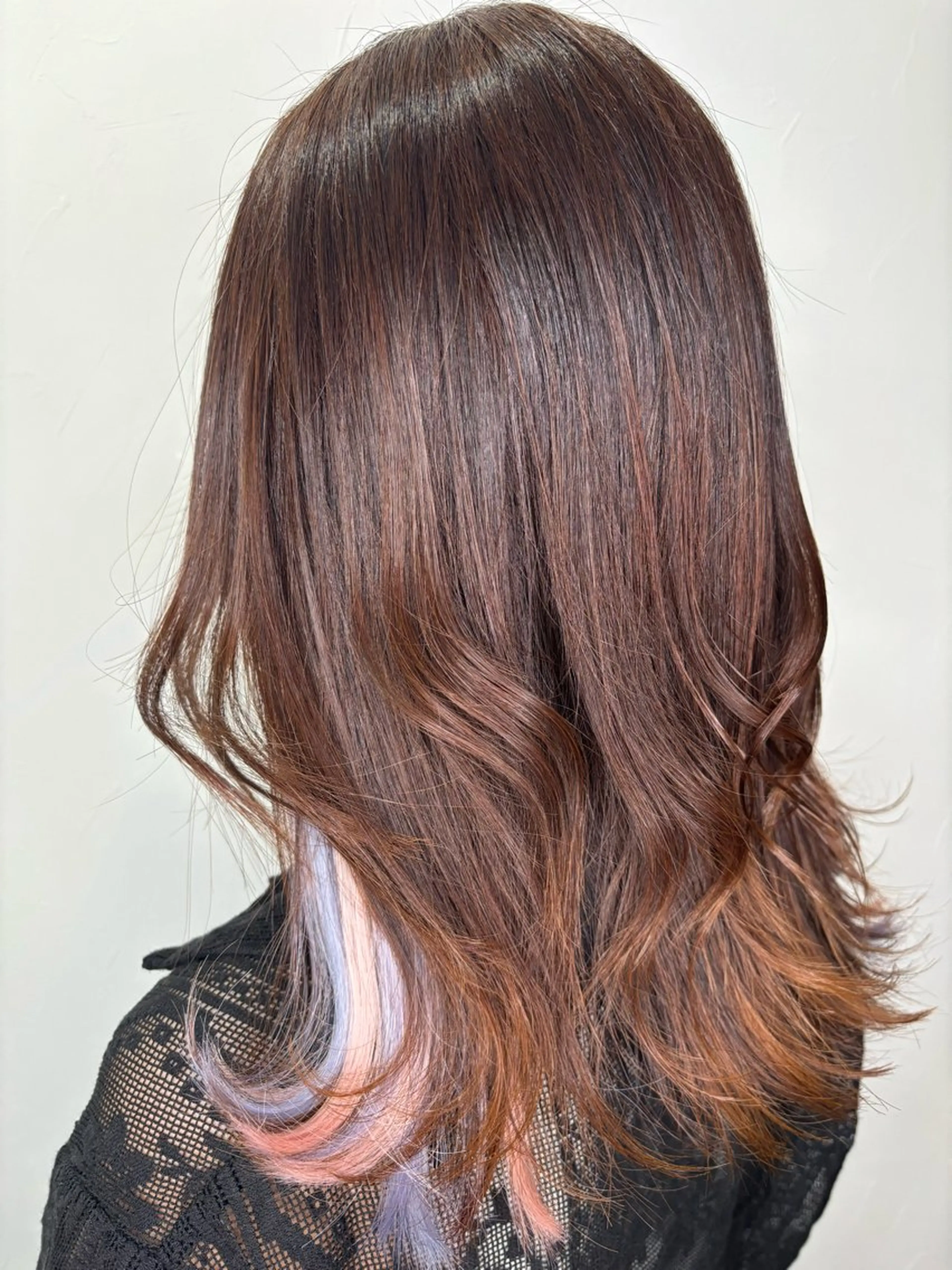 ミディアム シールエクステ エクステ ハイライト エクステ エクステ＊美髪サロン KR2S河内長野店長のヘアスタイル