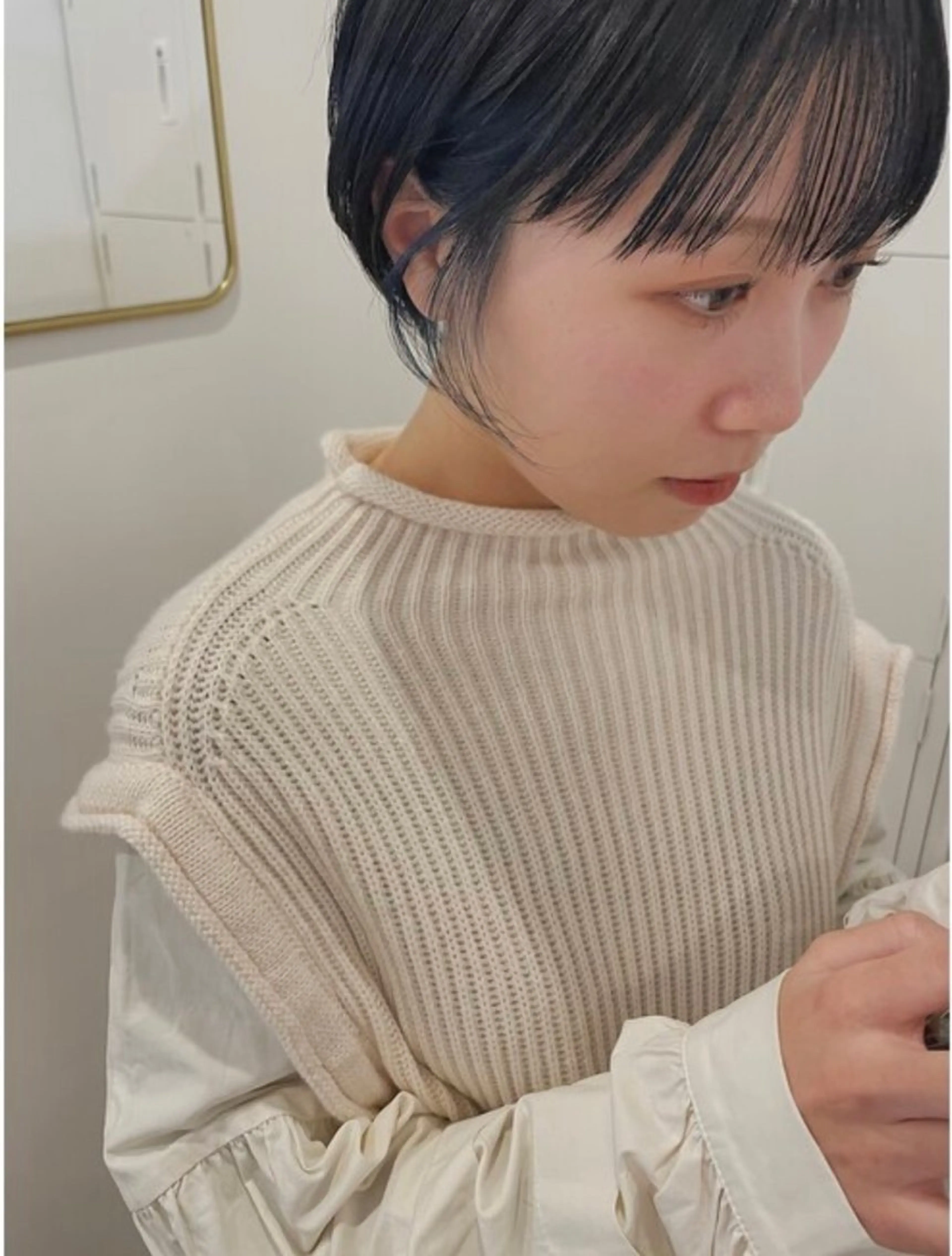 カラー カット ヘアカラー 柔らかいヘア/ 東徳嶺 みくのヘアスタイル