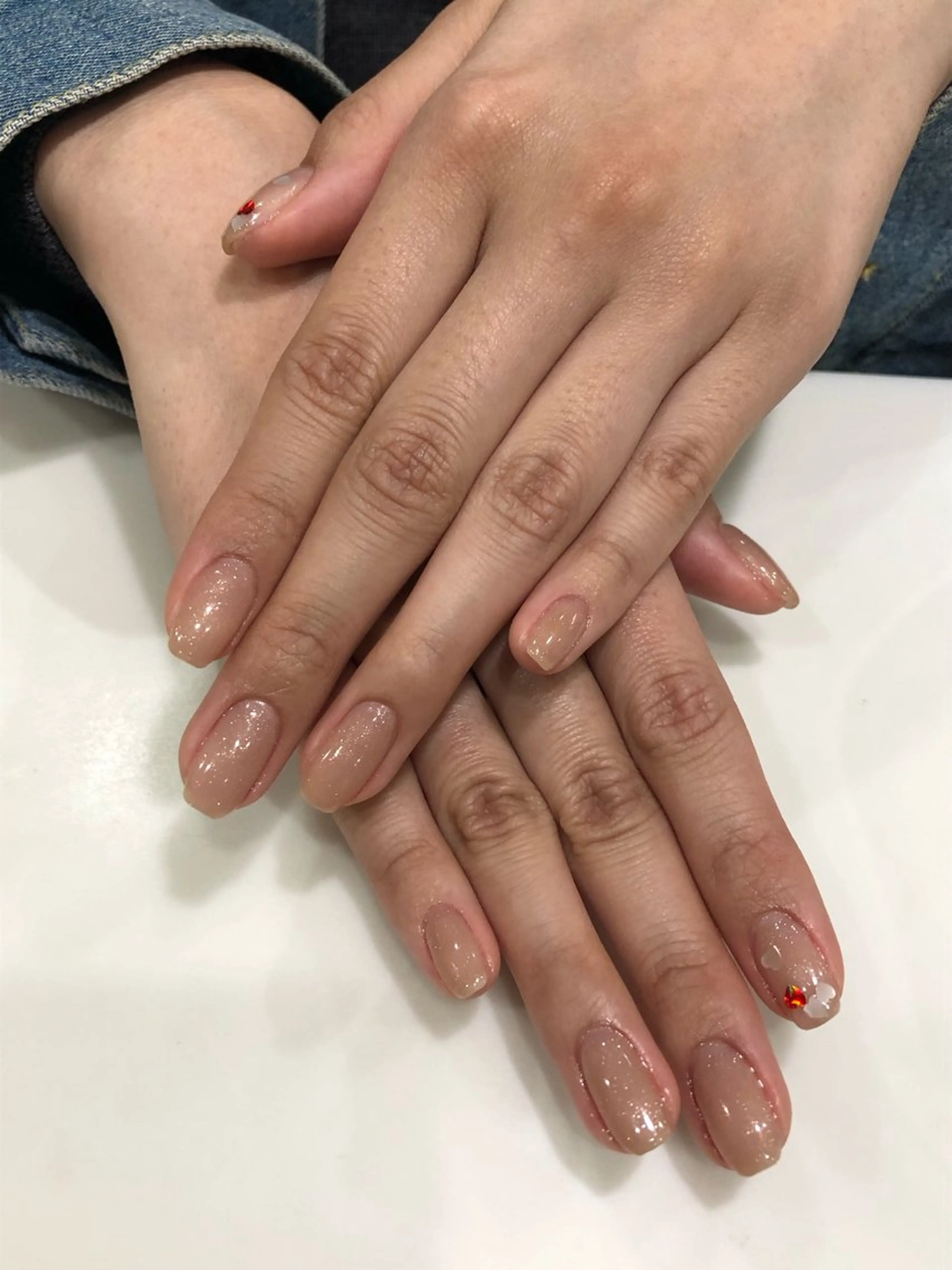 ネイル オフィスネイル シンプルネイル 清谷 あすかのネイルデザイン