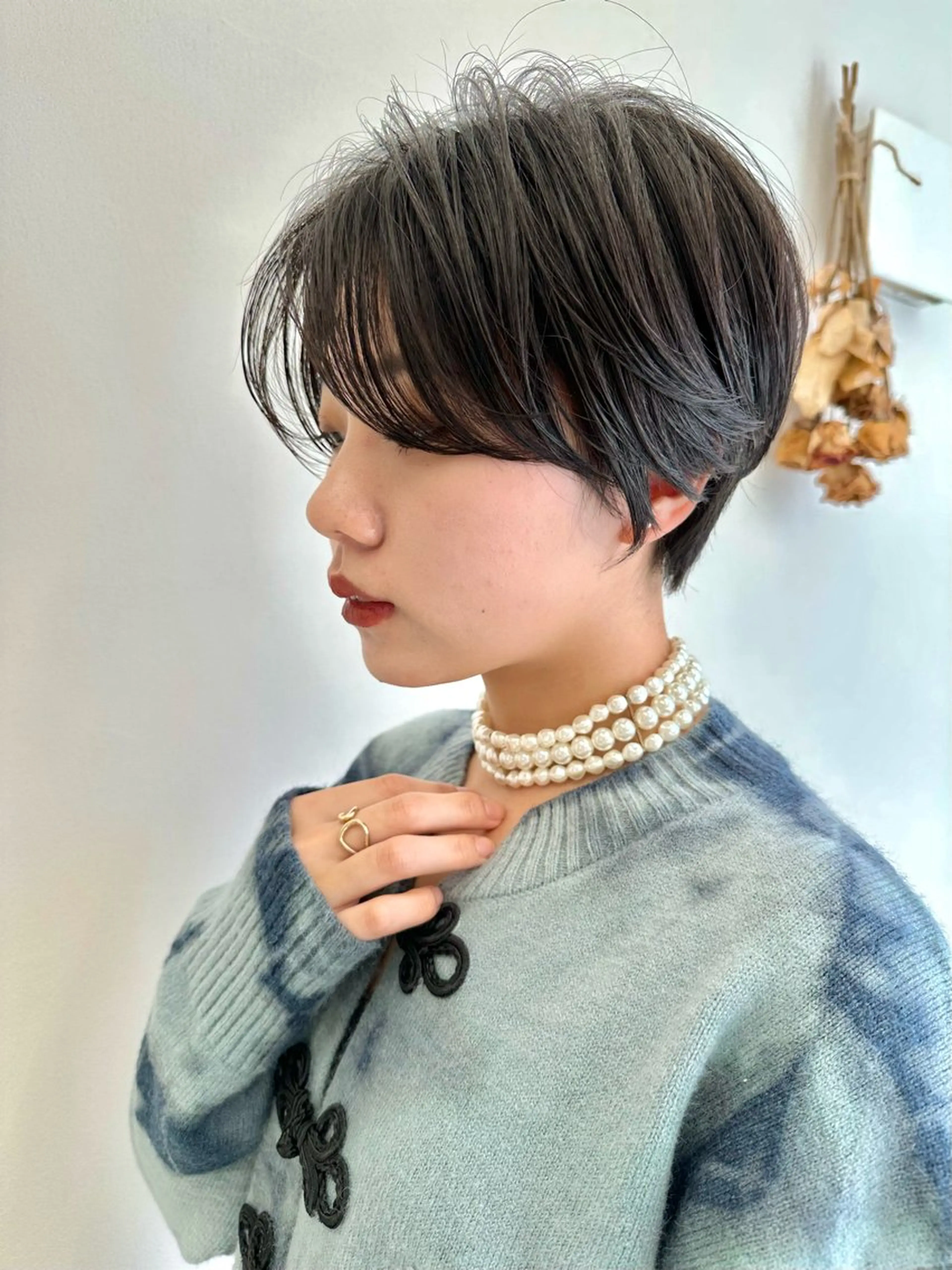ショート ハンサムショート ショートヘア カット ヘアカラー トリートメント 園冬稀/メンズカット /メンズパーマのヘアスタイル