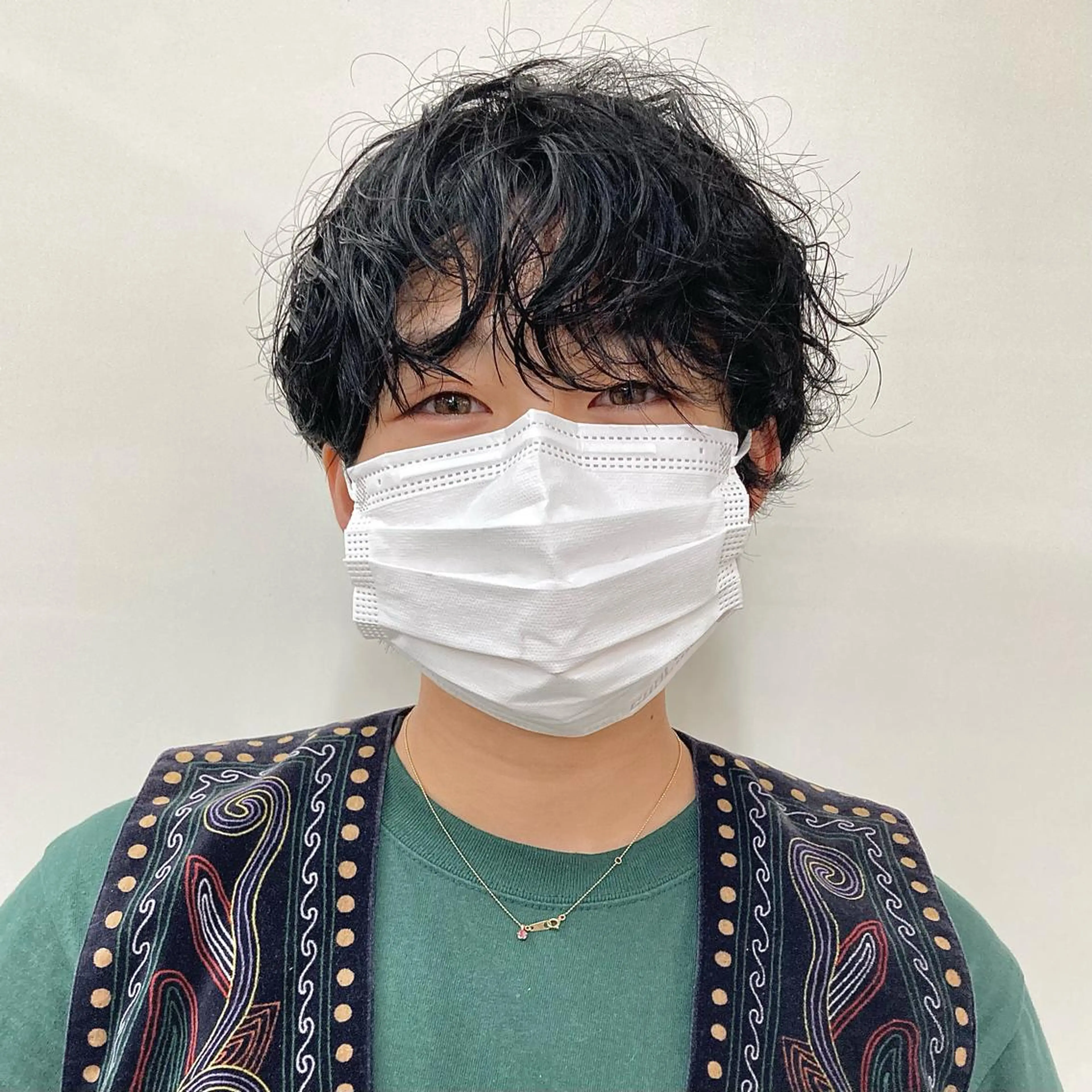 ショート カラー パーマ ウルフレイヤー エクステ/kokiのヘアスタイル