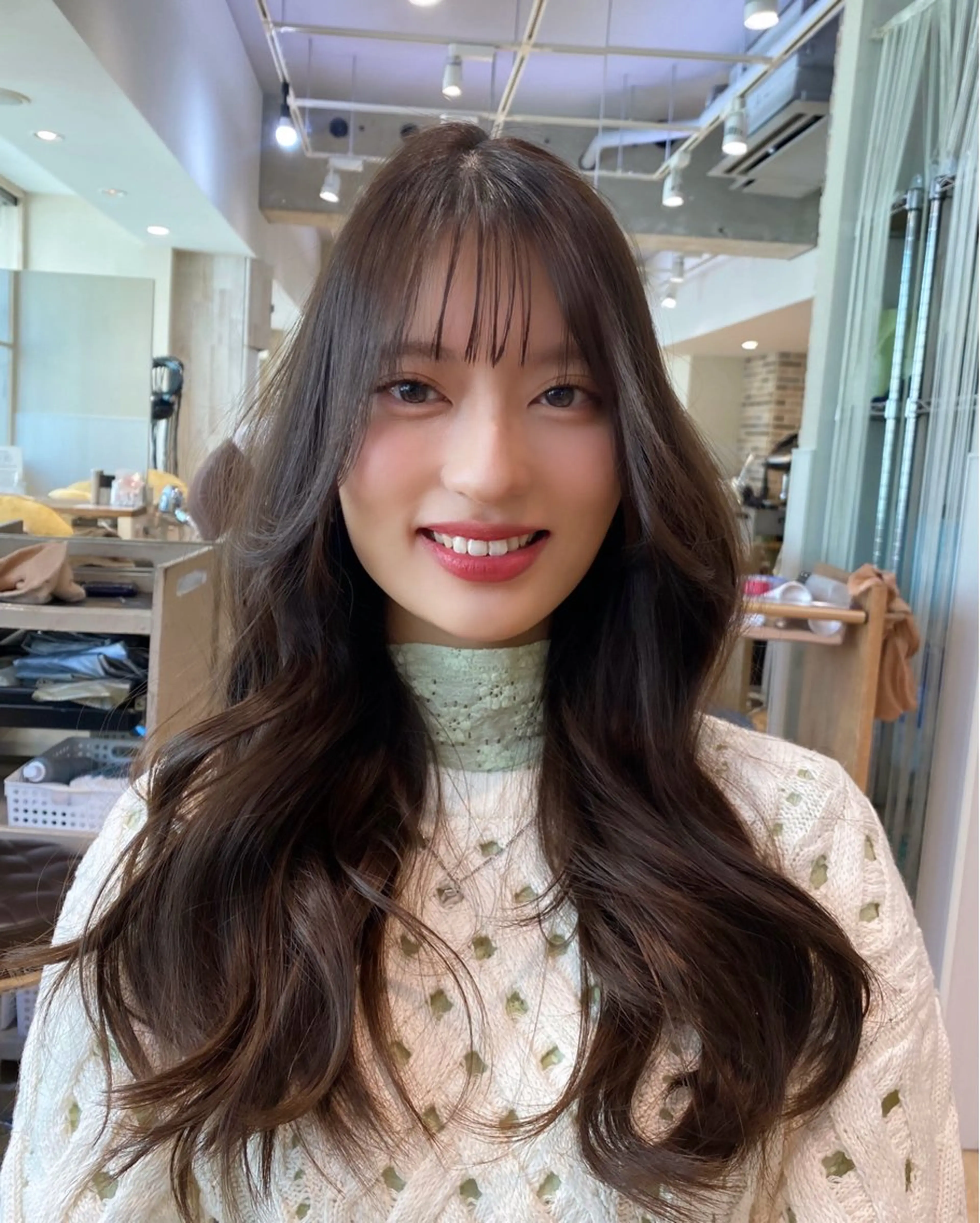 セミロング カラー ヘアアレンジ カット ヘアカラー トリートメント RIHO/愛されモテ /透明感カラーのヘアスタイル