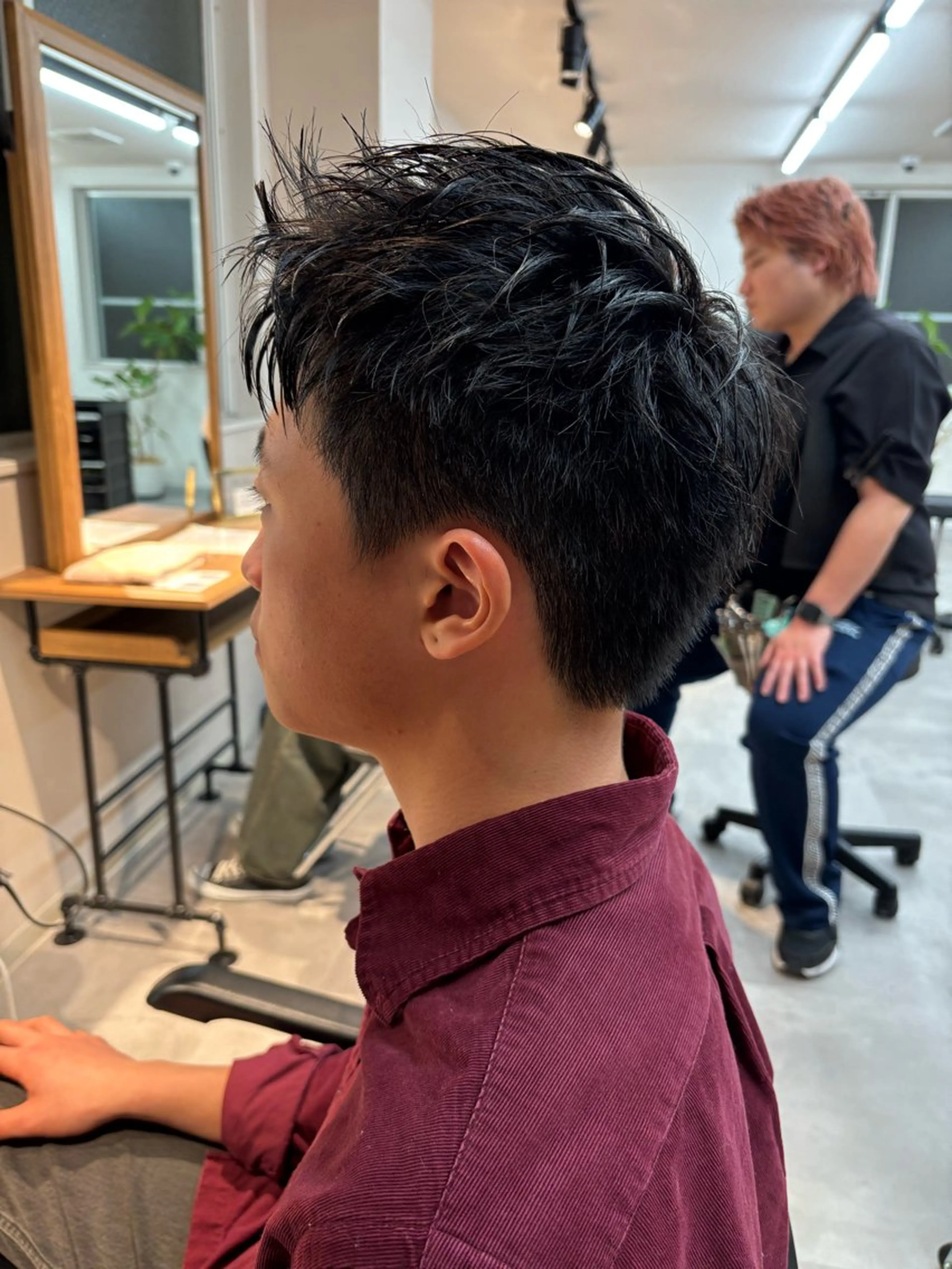 メンズ スパイキーショート カット 保立/フェザーパーマ /メンズカット千葉のヘアスタイル